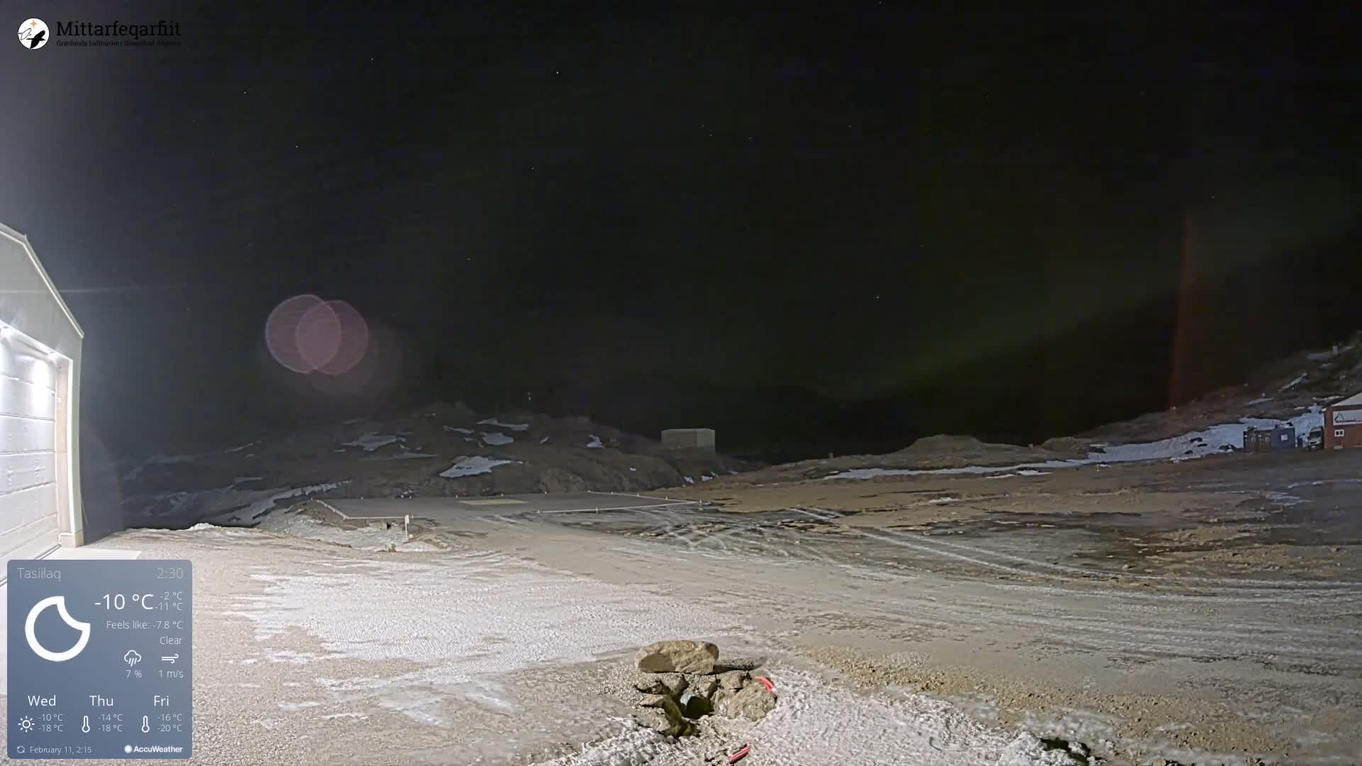 Tasiilaq Heliport Live Cam AGM / BGAM - Tasiilaq, Sermersooq, Greenland, Denmark