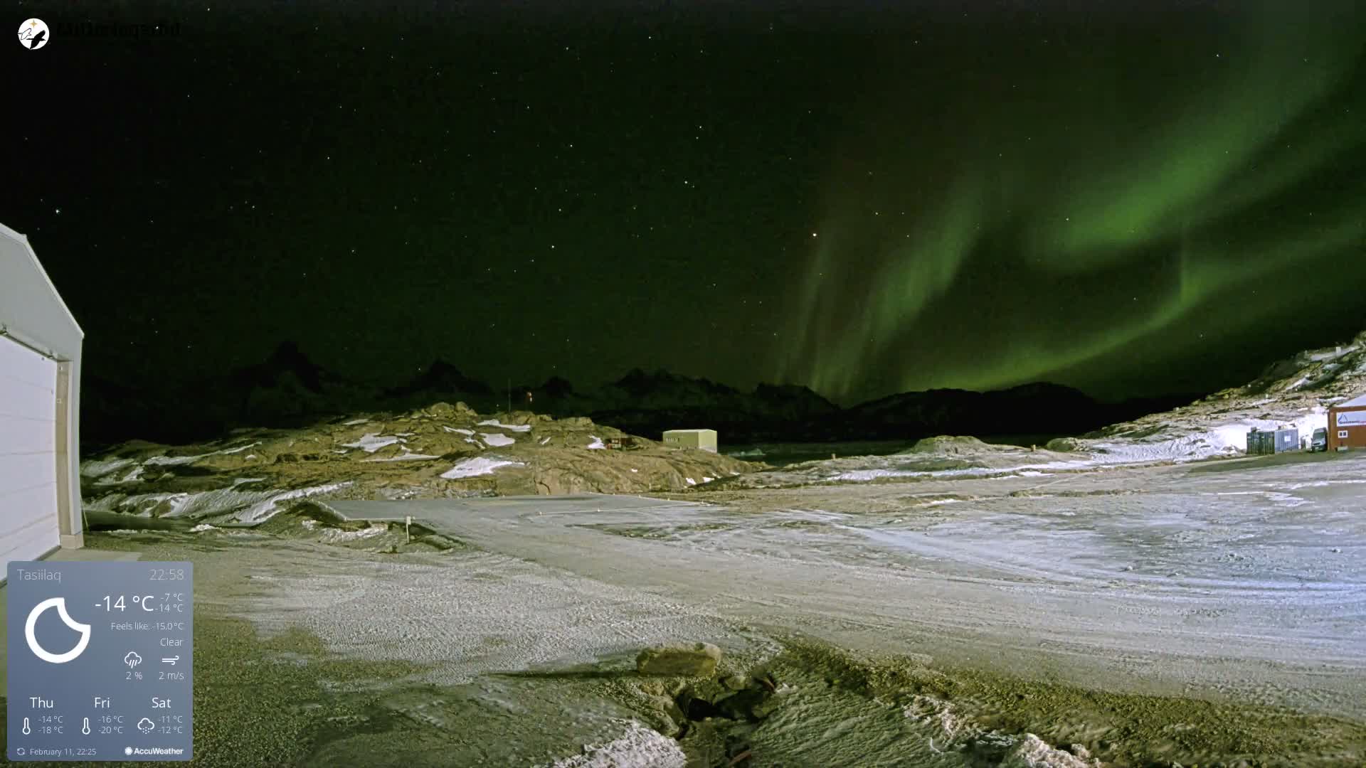 Tasiilaq Heliport Live Cam AGM / BGAM - Tasiilaq, Sermersooq, Greenland, Denmark