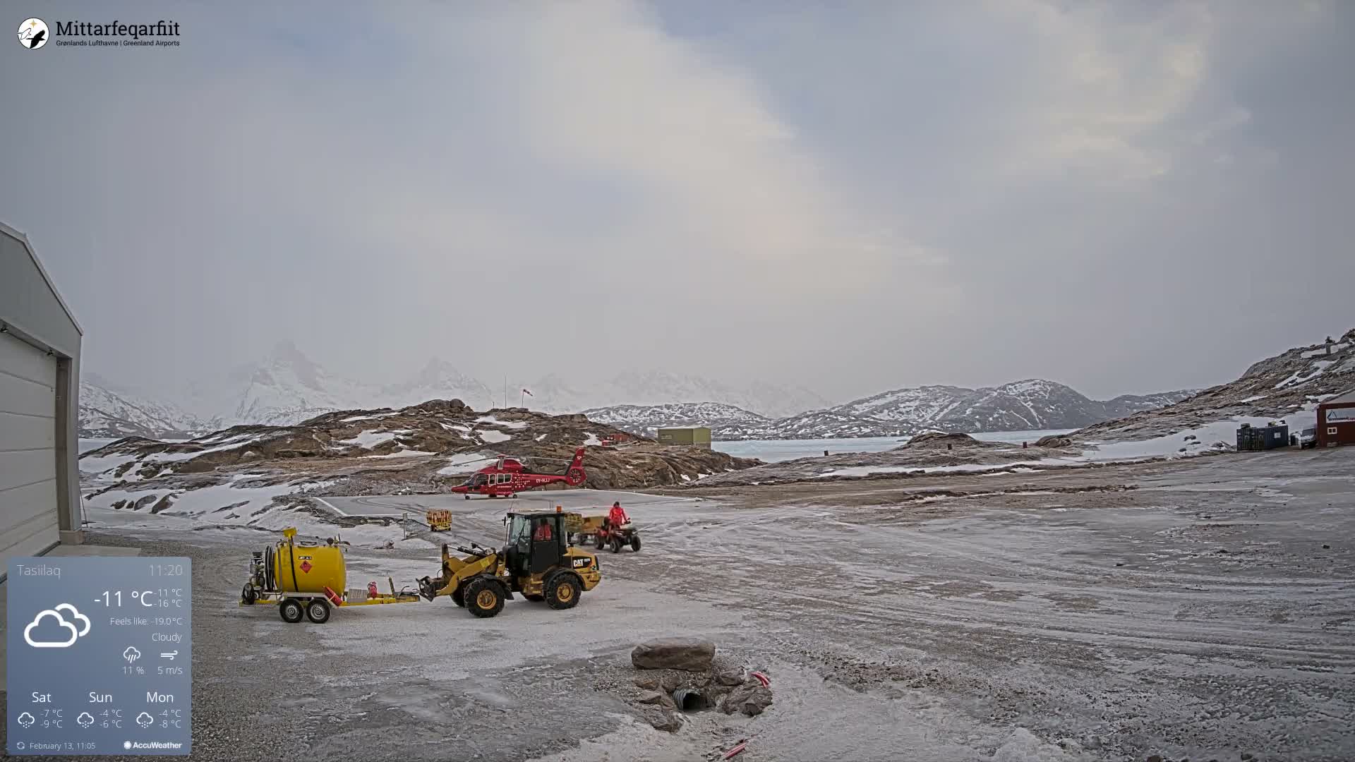 Tasiilaq Heliport Live Cam AGM / BGAM - Tasiilaq, Sermersooq, Greenland, Denmark