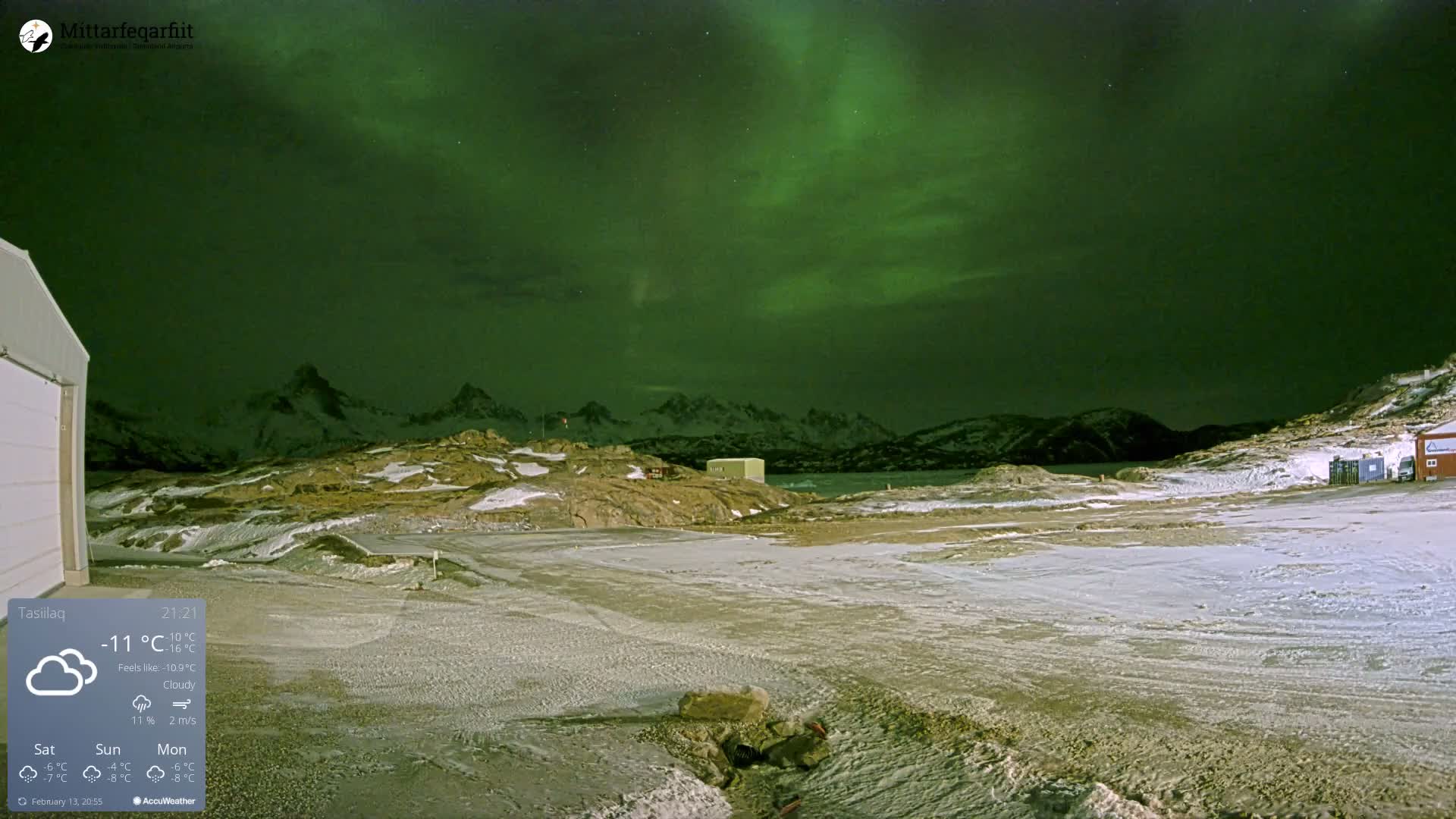 Tasiilaq Heliport Live Cam AGM / BGAM - Tasiilaq, Sermersooq, Greenland, Denmark