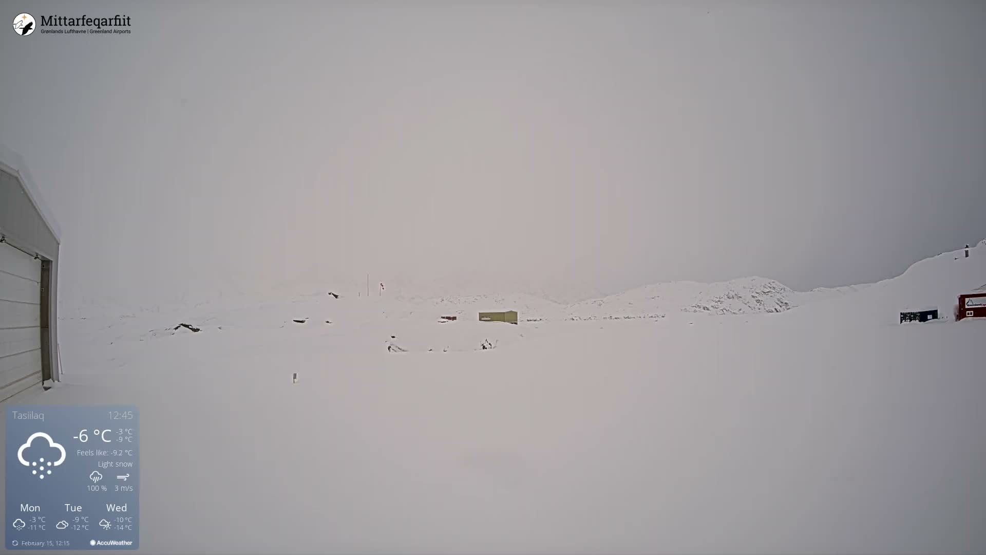 Tasiilaq Heliport Live Cam AGM / BGAM - Tasiilaq, Sermersooq, Greenland, Denmark
