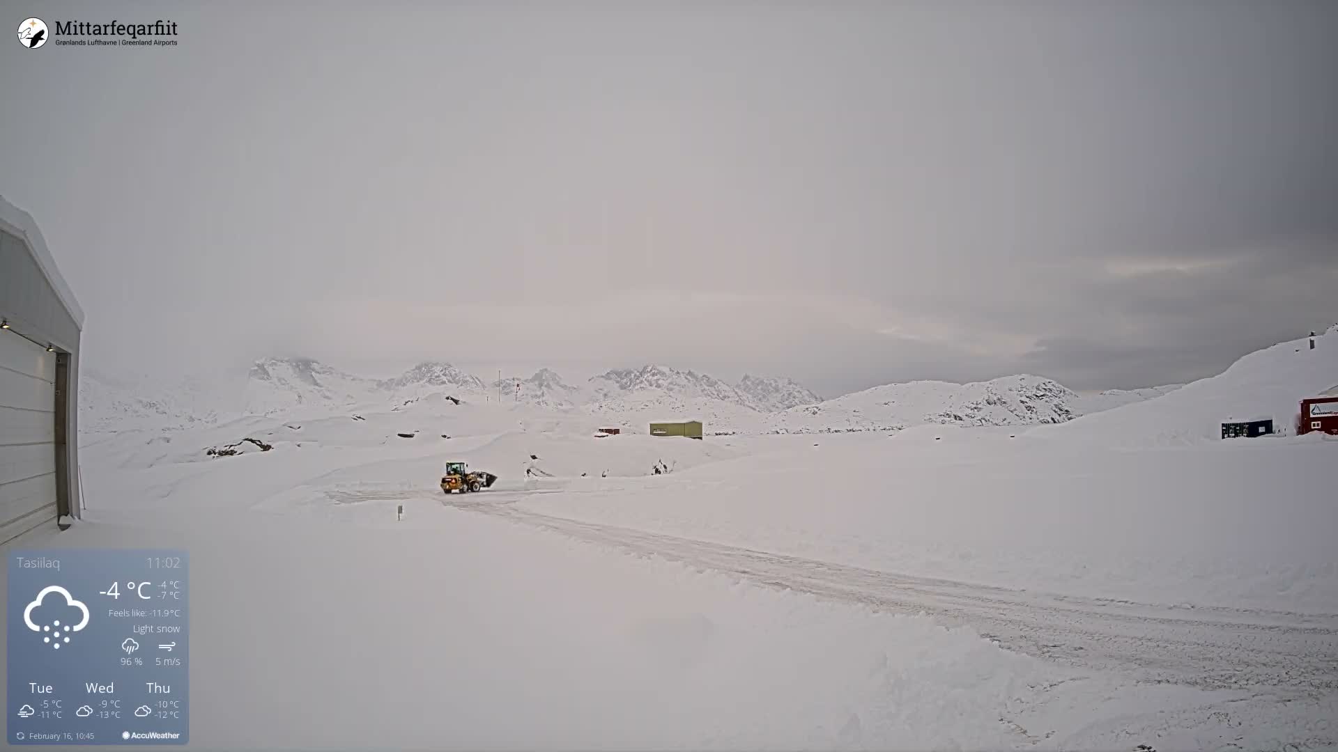 Tasiilaq Heliport Live Cam AGM / BGAM - Tasiilaq, Sermersooq, Greenland, Denmark