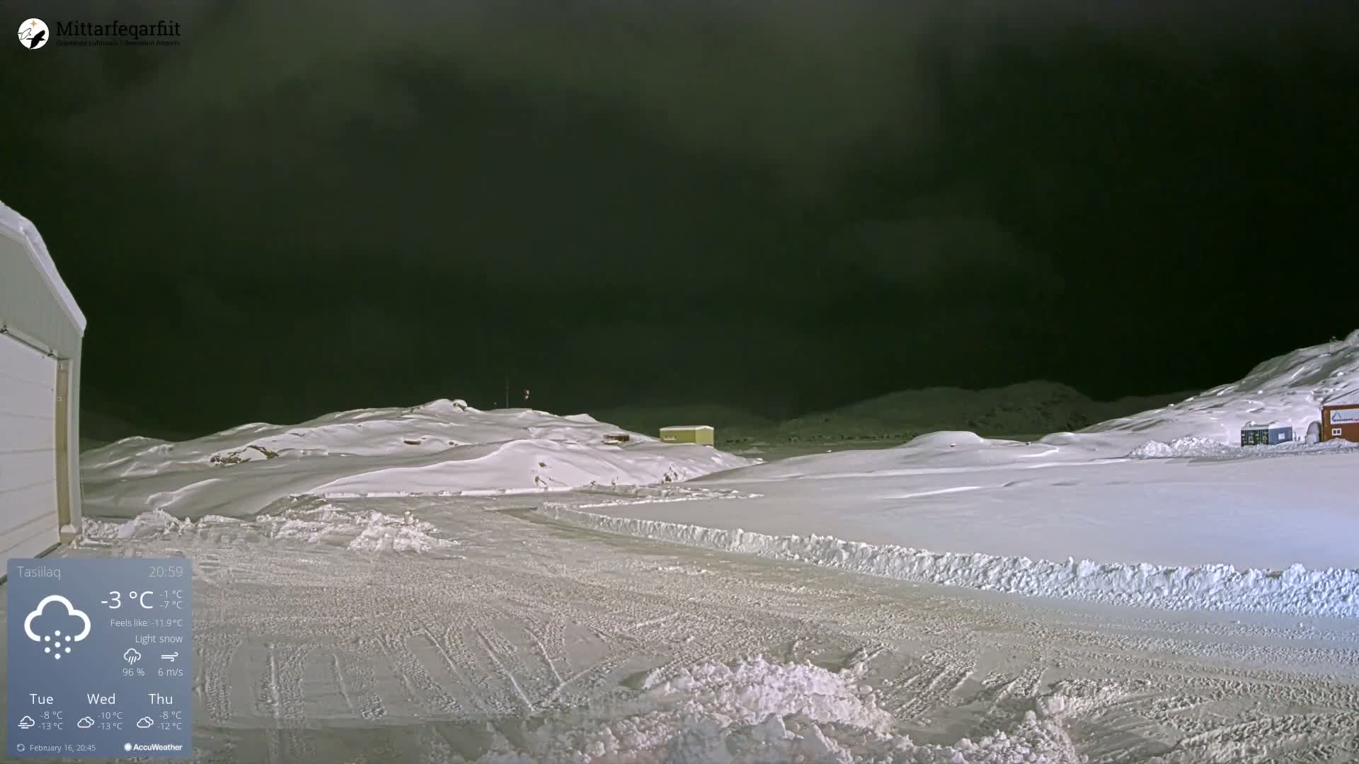 Tasiilaq Heliport Live Cam AGM / BGAM - Tasiilaq, Sermersooq, Greenland, Denmark