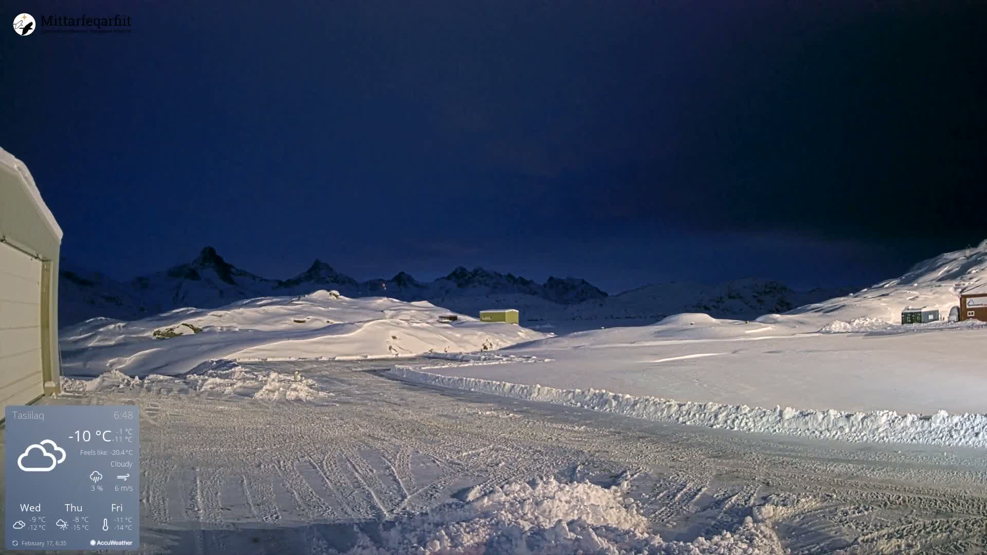 Tasiilaq Heliport Live Cam AGM / BGAM - Tasiilaq, Sermersooq, Greenland, Denmark