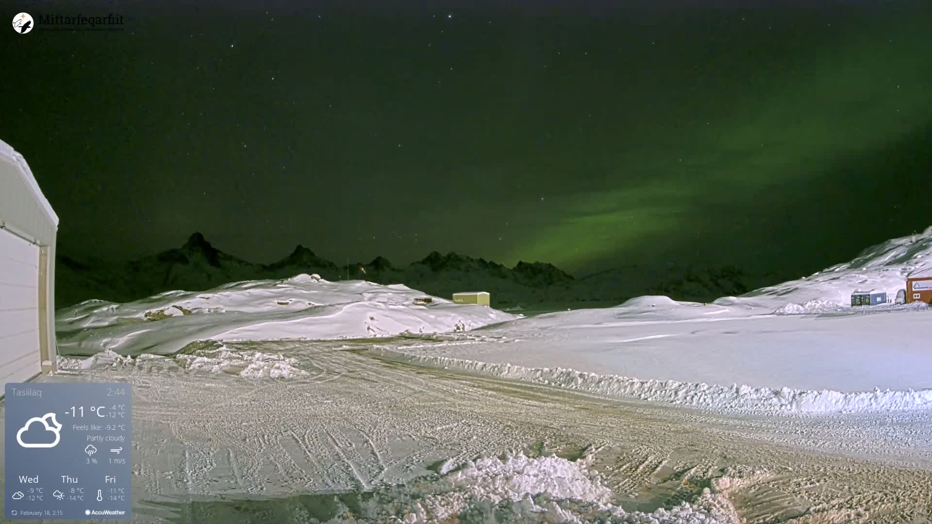Tasiilaq Heliport Live Cam AGM / BGAM - Tasiilaq, Sermersooq, Greenland, Denmark