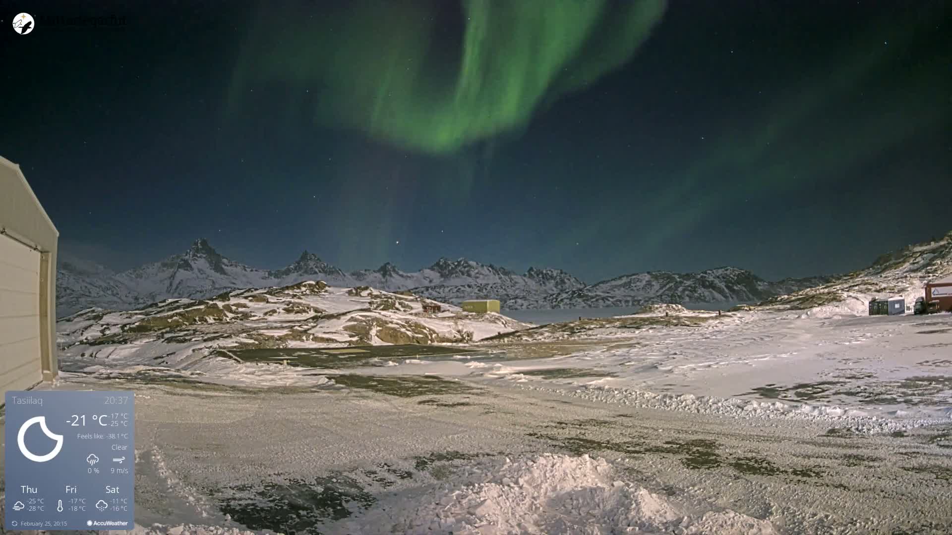 Tasiilaq Heliport Live Cam AGM / BGAM - Tasiilaq, Sermersooq, Greenland, Denmark