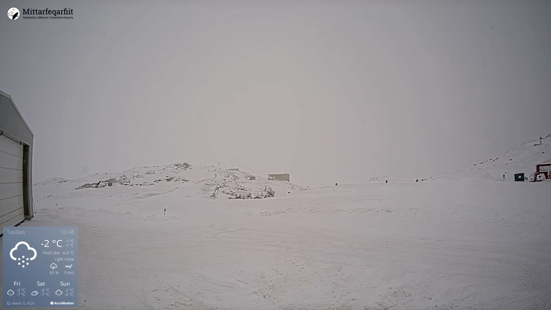 Tasiilaq Heliport Live Cam AGM / BGAM - Tasiilaq, Sermersooq, Greenland, Denmark
