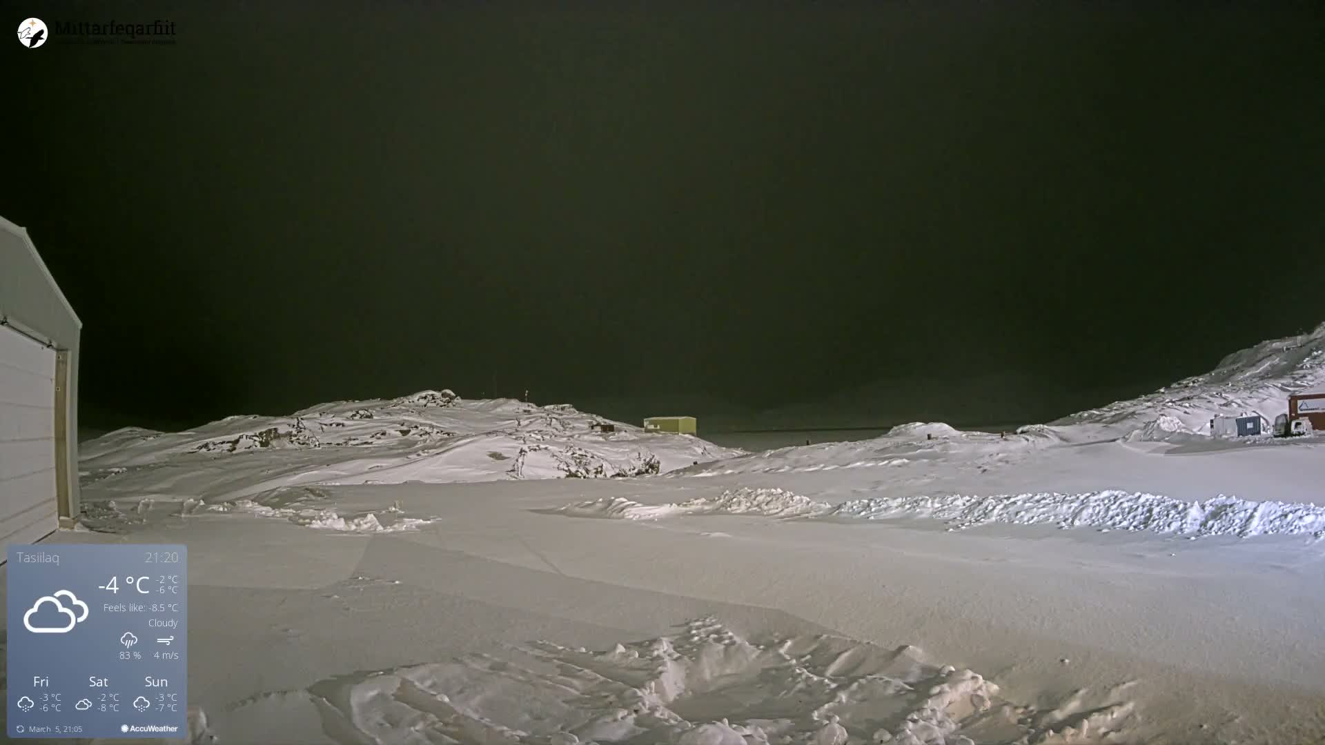 Tasiilaq Heliport Live Cam AGM / BGAM - Tasiilaq, Sermersooq, Greenland, Denmark