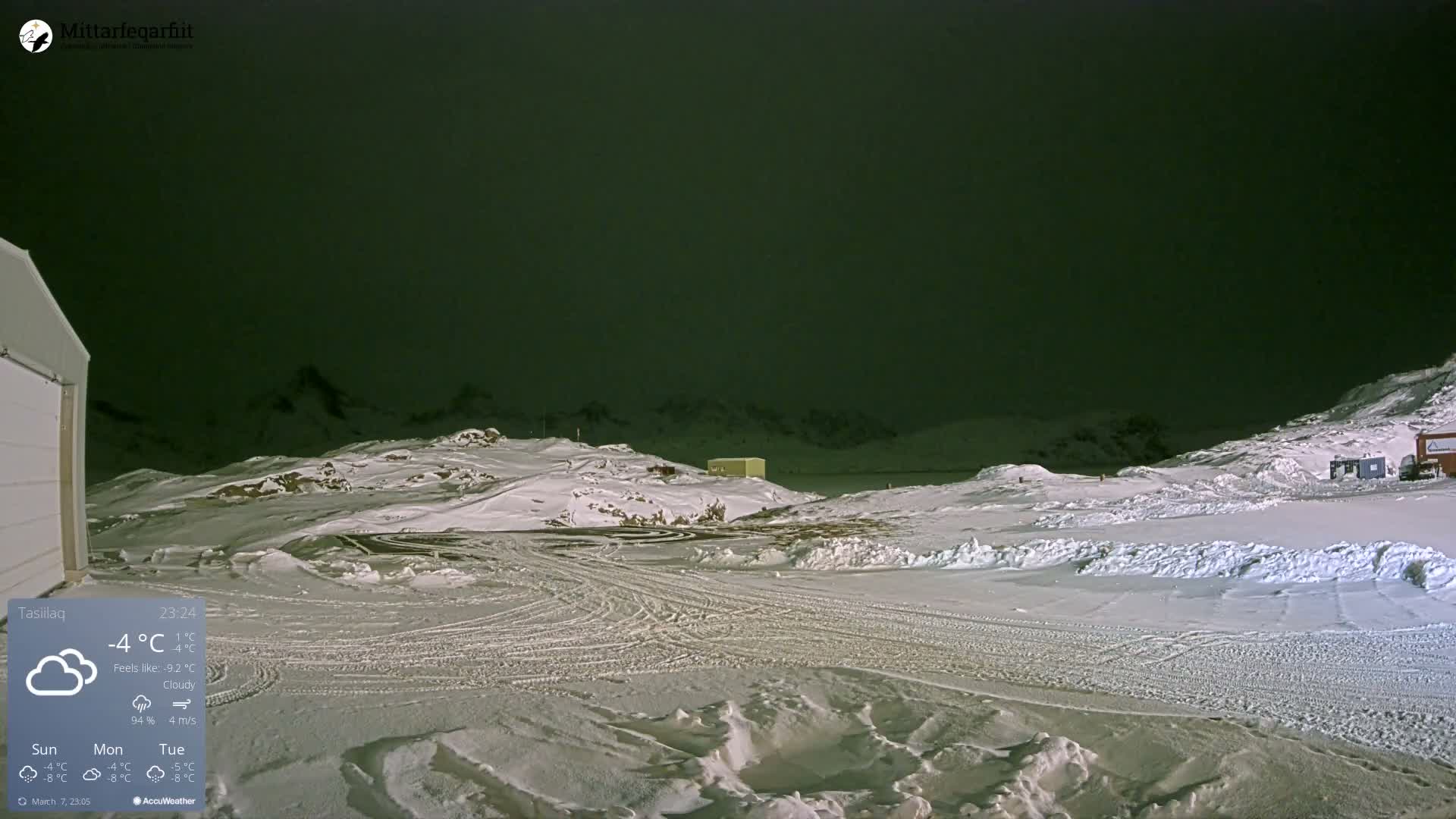 Tasiilaq Heliport Live Cam AGM / BGAM - Tasiilaq, Sermersooq, Greenland, Denmark