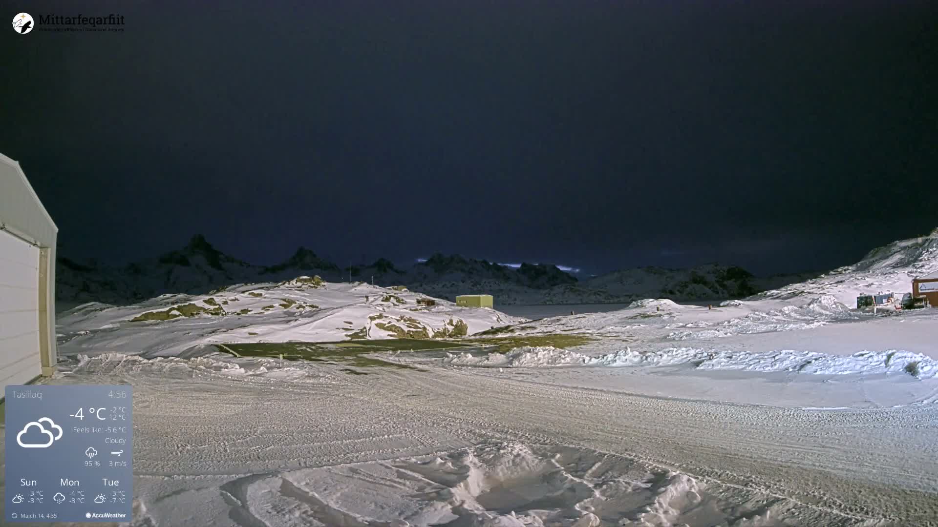 Tasiilaq Heliport Live Cam AGM / BGAM - Tasiilaq, Sermersooq, Greenland, Denmark