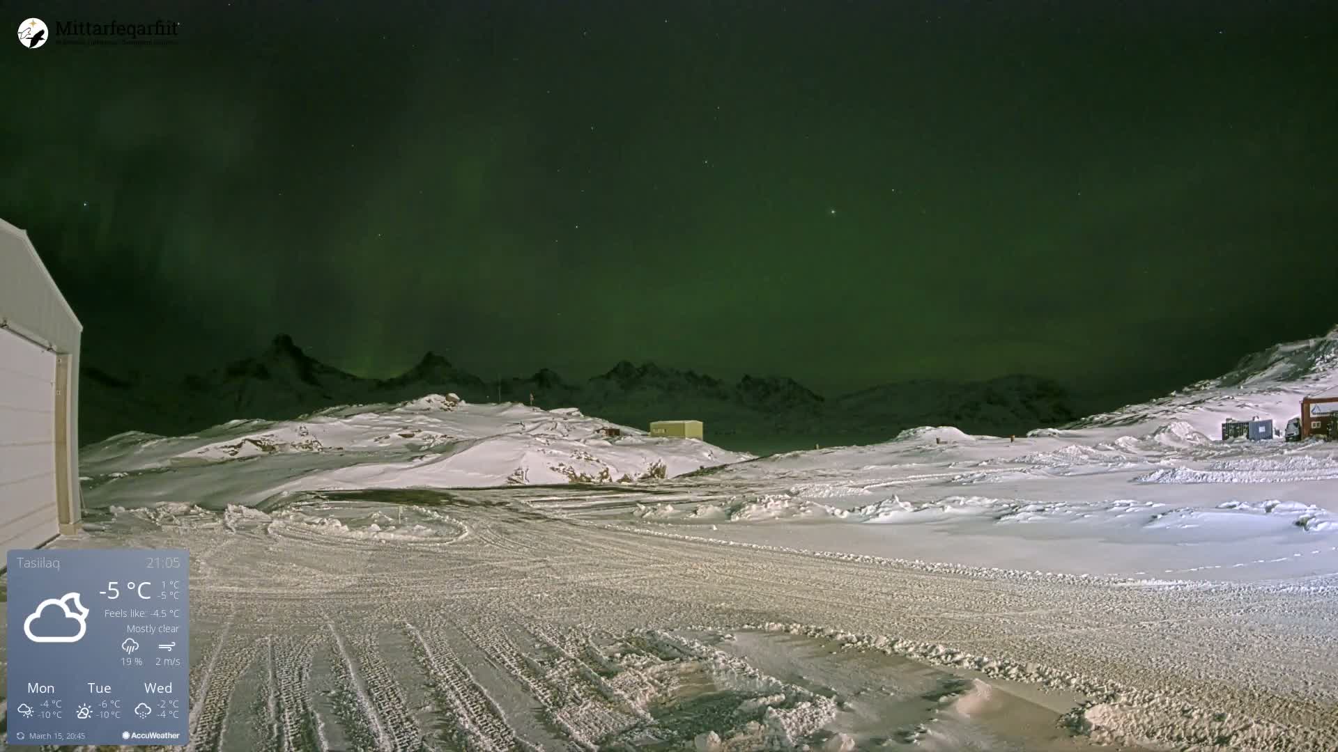 Tasiilaq Heliport Live Cam AGM / BGAM - Tasiilaq, Sermersooq, Greenland, Denmark