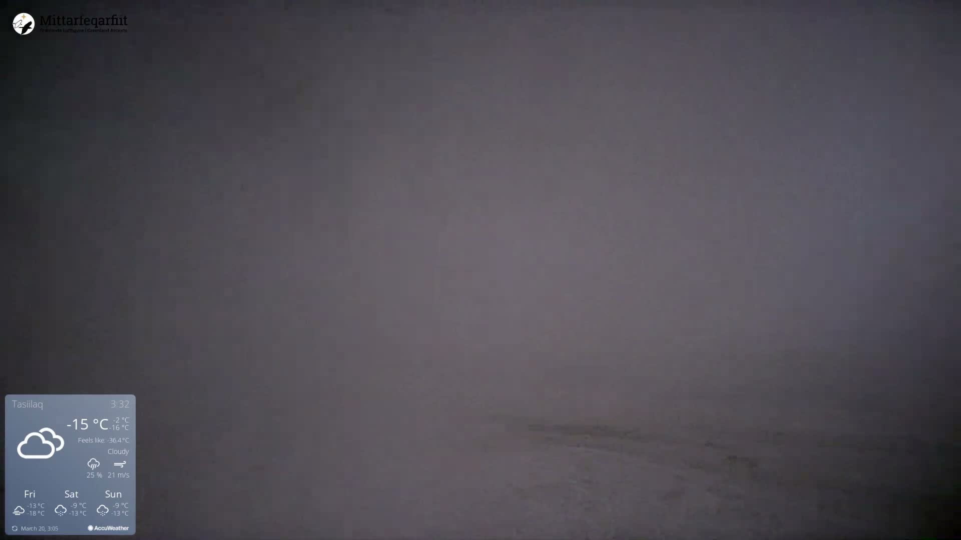 Tasiilaq Heliport Live Cam AGM / BGAM - Tasiilaq, Sermersooq, Greenland, Denmark
