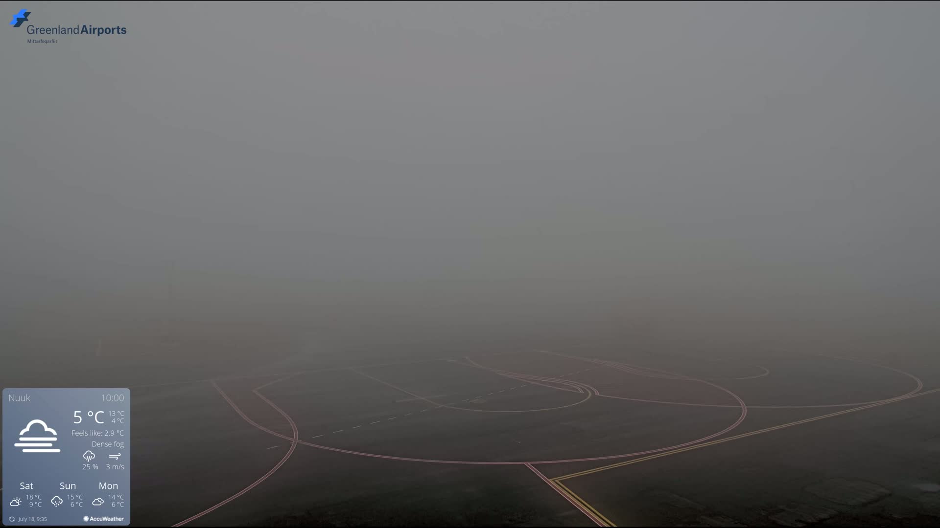 Nuuk City  &  Nuuk Airport South Towards View Live Cam GOH / BGGH - Nuuk, Sermersooq, Greenland, Denmark