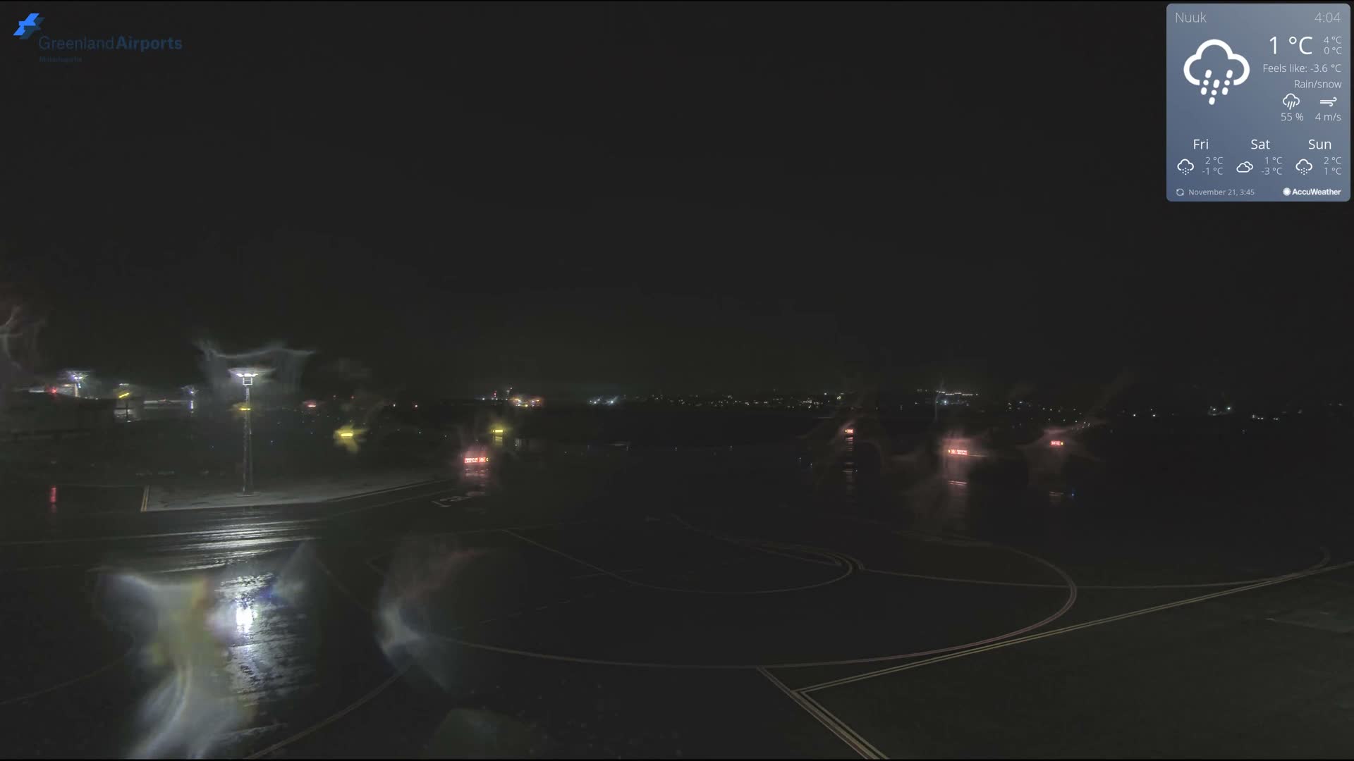 Nuuk City  &  Nuuk Airport South Towards View Live Cam GOH / BGGH - Nuuk, Sermersooq, Greenland, Denmark