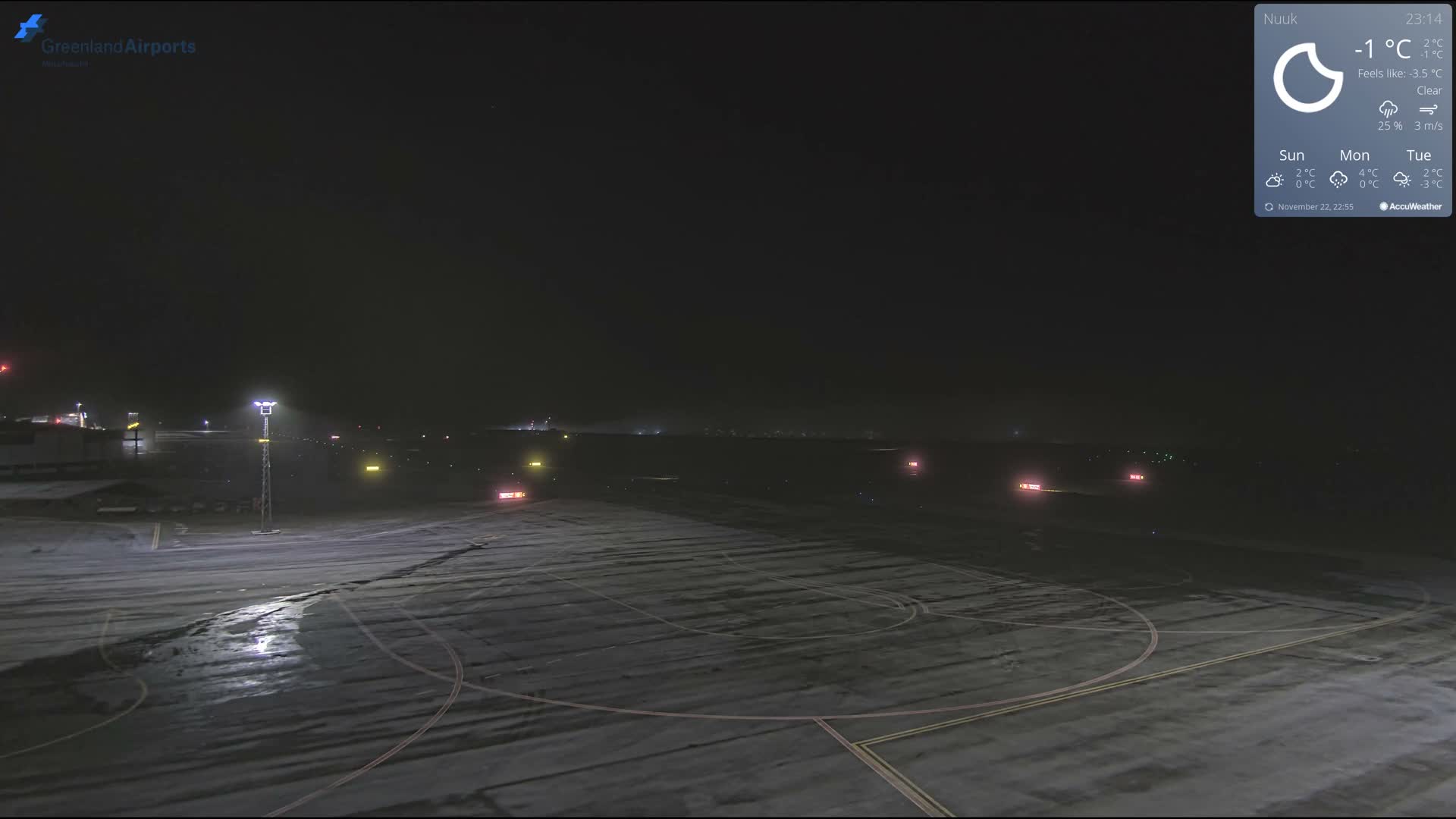 Nuuk City  &  Nuuk Airport South Towards View Live Cam GOH / BGGH - Nuuk, Sermersooq, Greenland, Denmark