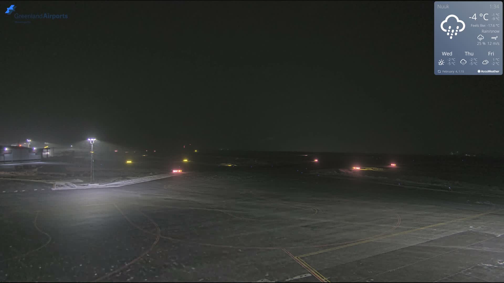 Nuuk City  &  Nuuk Airport South Towards View Live Cam GOH / BGGH - Nuuk, Sermersooq, Greenland, Denmark