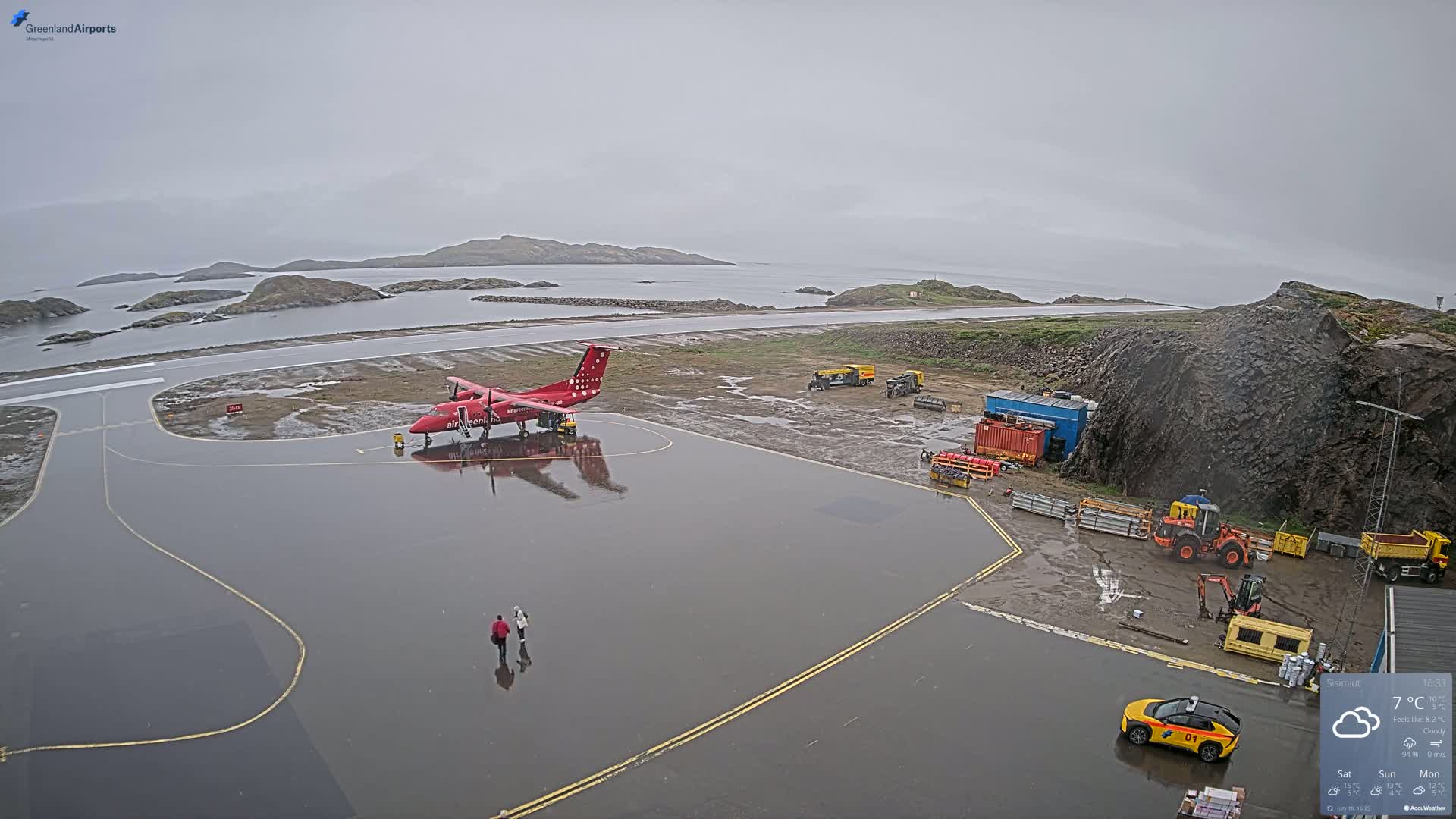 Sisimiut Airport Southwest Towards View Live Cam JHS / BGSS - Sisimiut, Qeqqata, Greenland, Denmark
