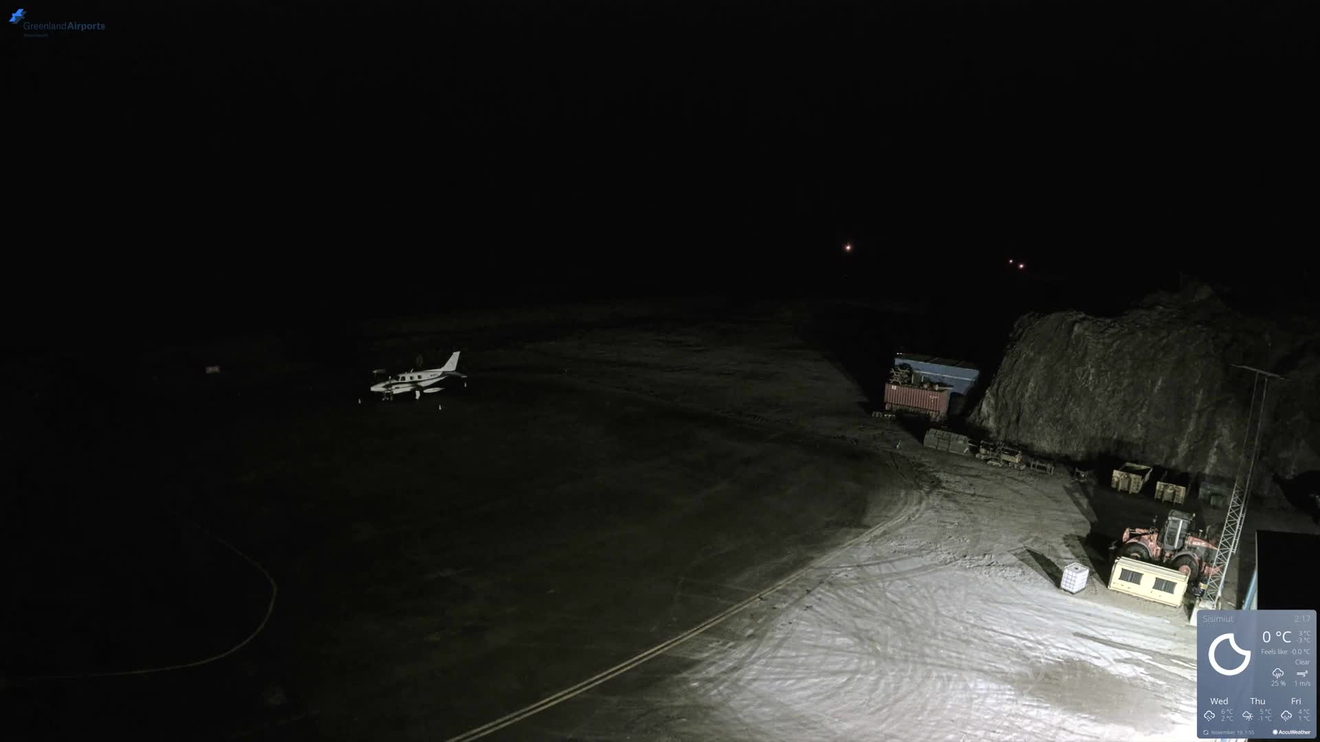 Sisimiut Airport Southwest Towards View Live Cam JHS / BGSS - Sisimiut, Qeqqata, Greenland, Denmark