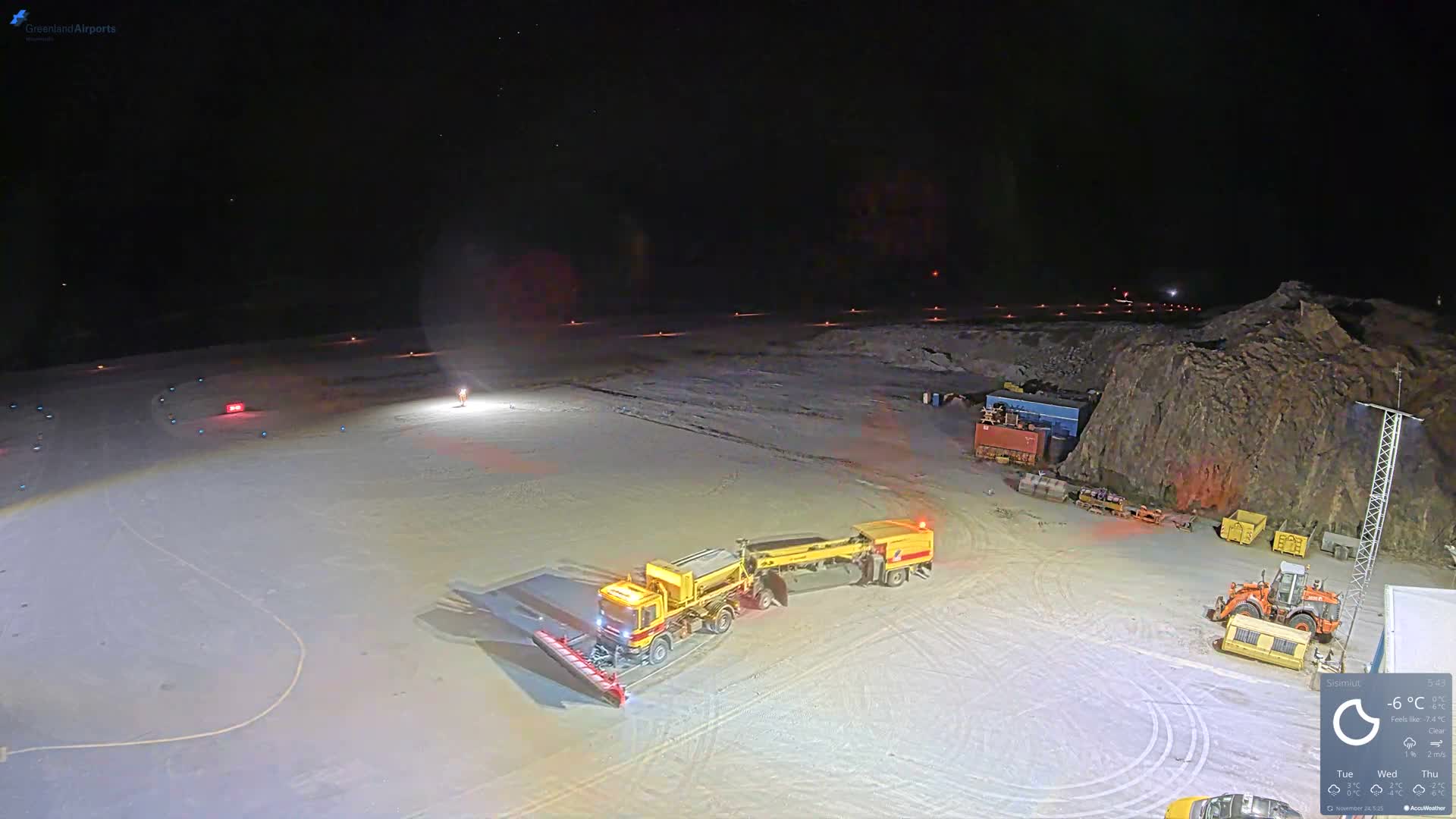 Sisimiut Airport Southwest Towards View Live Cam JHS / BGSS - Sisimiut, Qeqqata, Greenland, Denmark