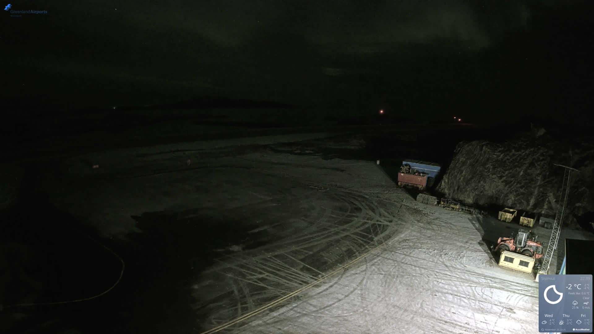 Sisimiut Airport Southwest Towards View Live Cam JHS / BGSS - Sisimiut, Qeqqata, Greenland, Denmark