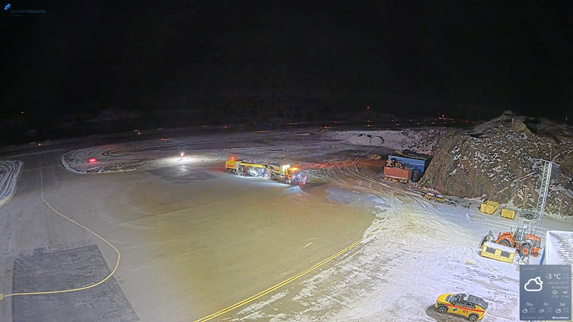 Sisimiut Airport Southwest Towards View Live Cam JHS / BGSS - Sisimiut, Qeqqata, Greenland, Denmark