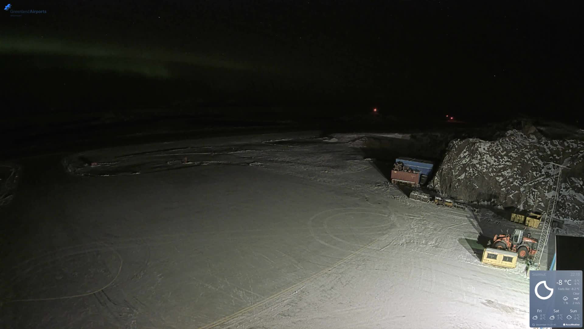 Sisimiut Airport Southwest Towards View Live Cam JHS / BGSS - Sisimiut, Qeqqata, Greenland, Denmark