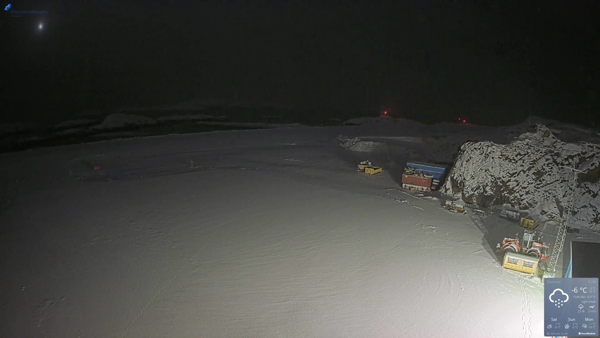 Sisimiut Airport Southwest Towards View Live Cam JHS / BGSS - Sisimiut, Qeqqata, Greenland, Denmark