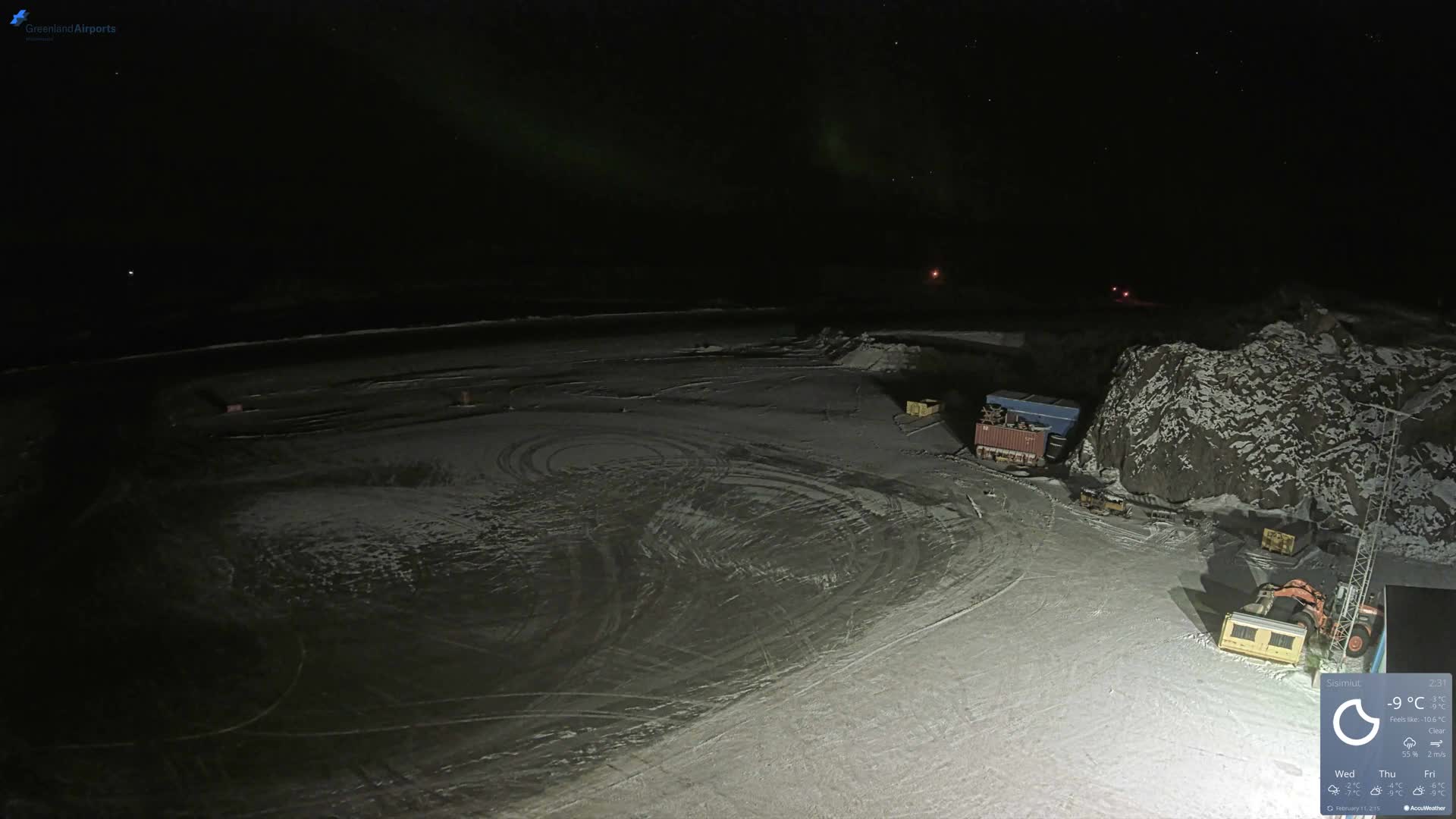 Sisimiut Airport Southwest Towards View Live Cam JHS / BGSS - Sisimiut, Qeqqata, Greenland, Denmark