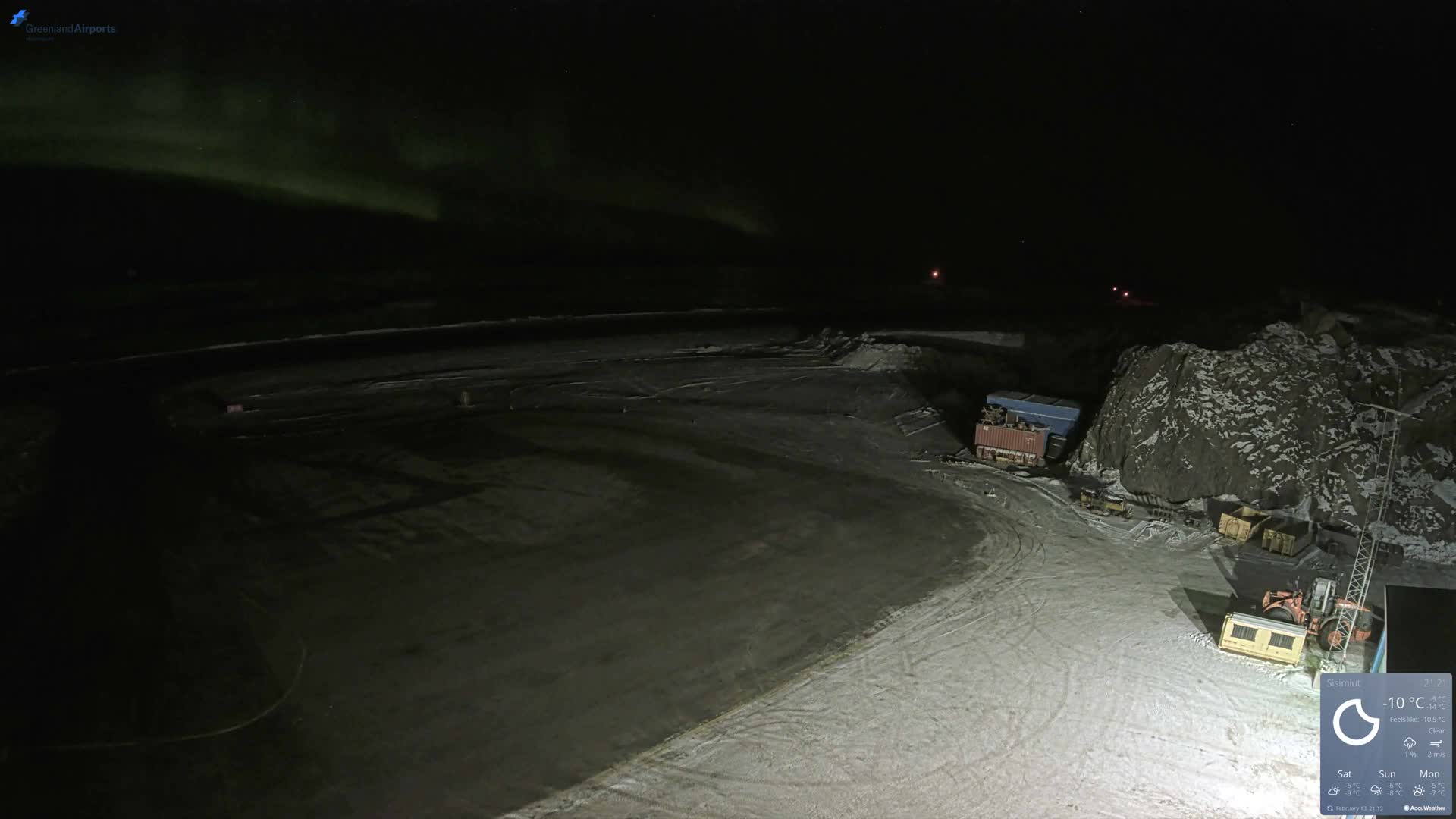 Sisimiut Airport Southwest Towards View Live Cam JHS / BGSS - Sisimiut, Qeqqata, Greenland, Denmark