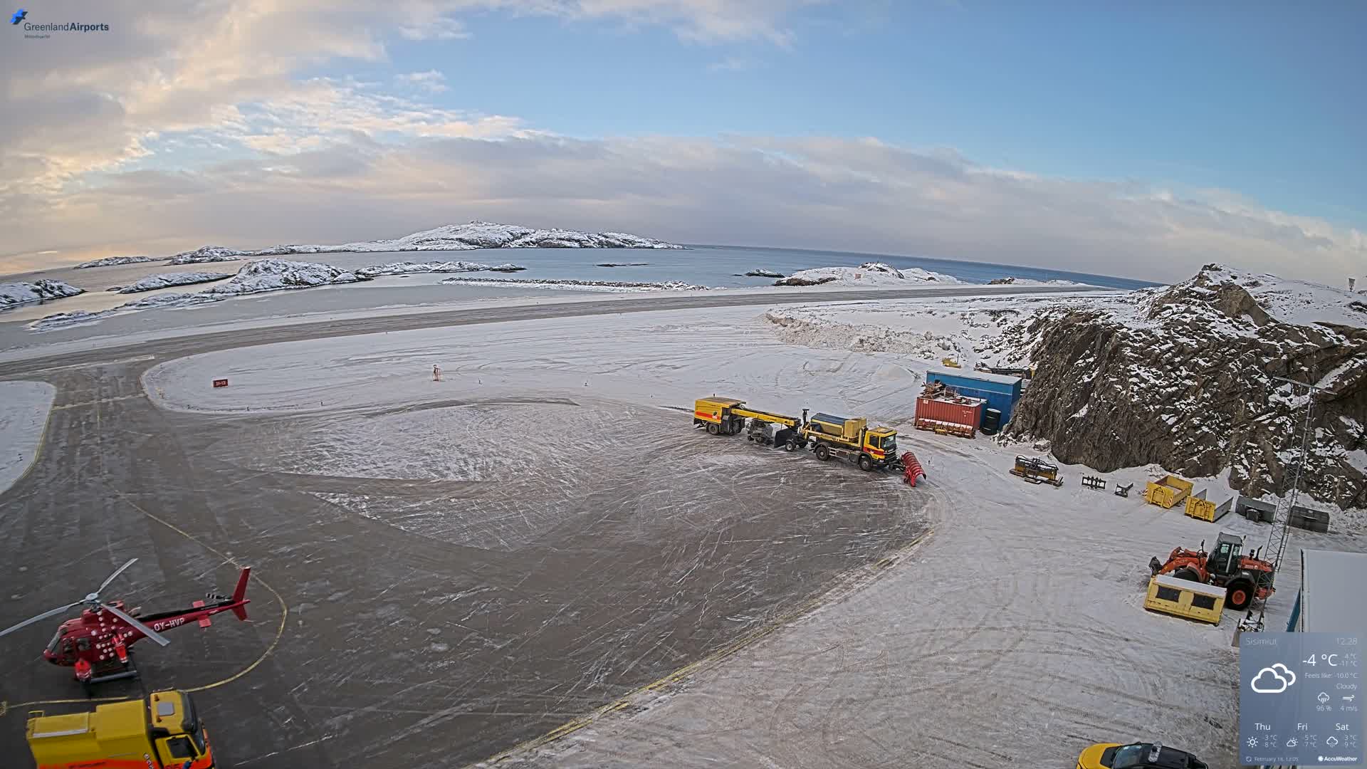 Sisimiut Airport Southwest Towards View Live Cam JHS / BGSS - Sisimiut, Qeqqata, Greenland, Denmark