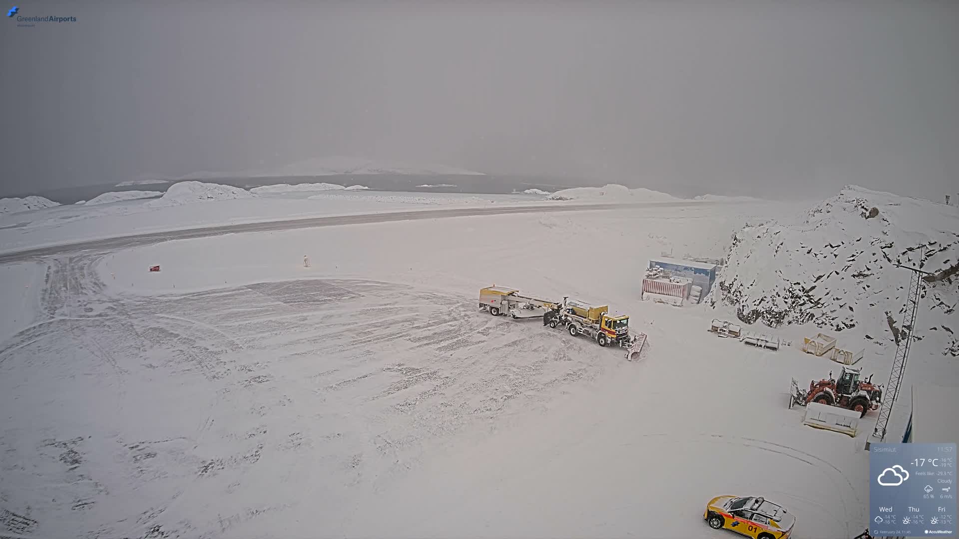 Sisimiut Airport Southwest Towards View Live Cam JHS / BGSS - Sisimiut, Qeqqata, Greenland, Denmark