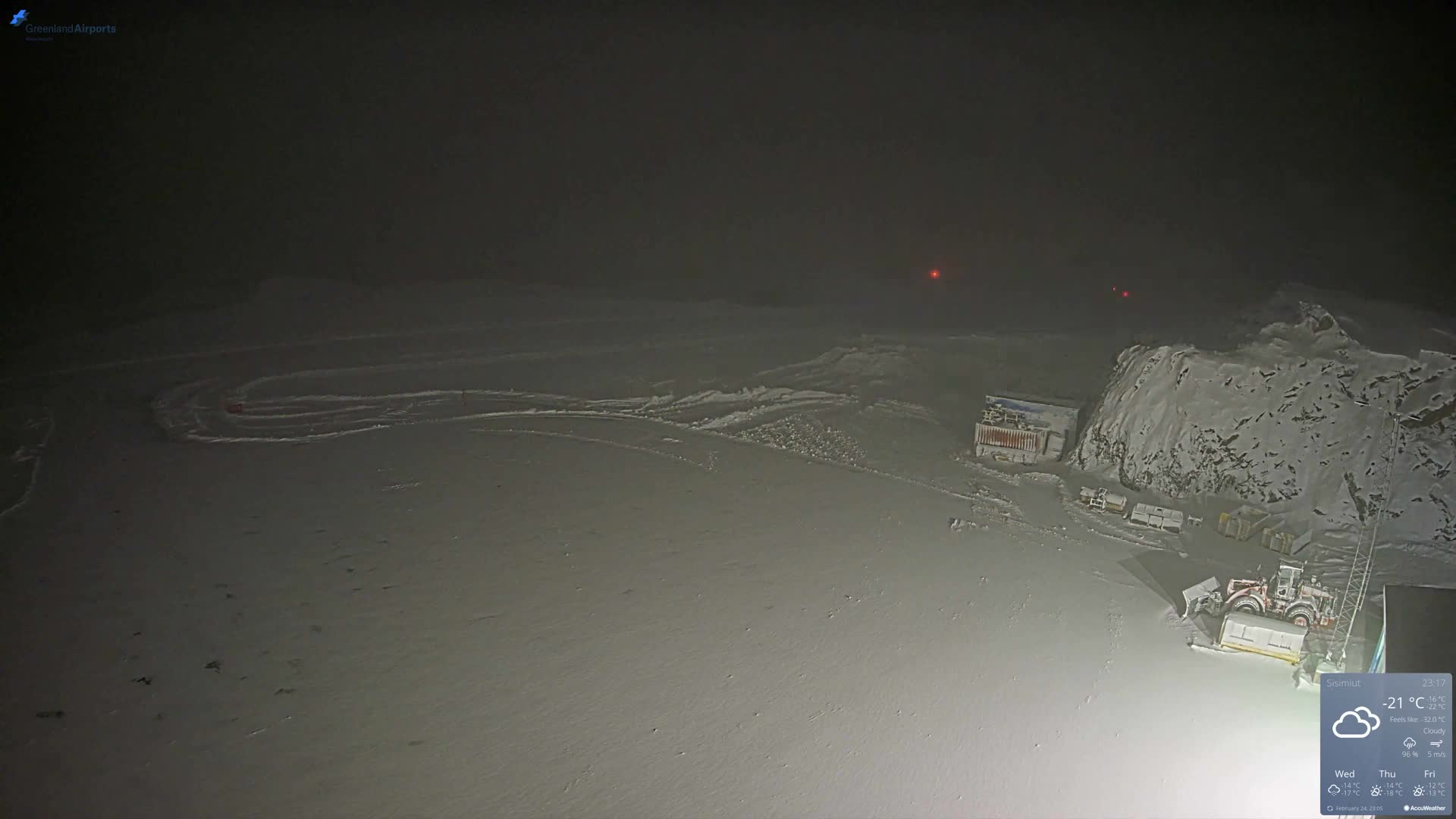 Sisimiut Airport Southwest Towards View Live Cam JHS / BGSS - Sisimiut, Qeqqata, Greenland, Denmark