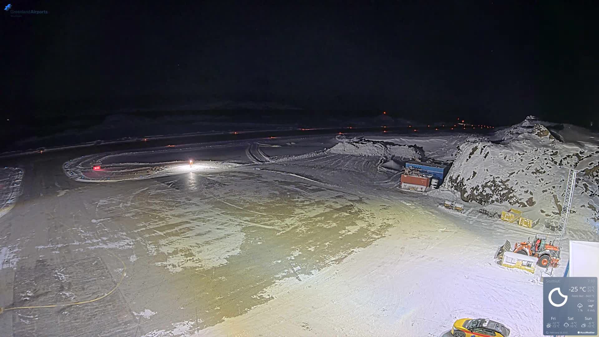 Sisimiut Airport Southwest Towards View Live Cam JHS / BGSS - Sisimiut, Qeqqata, Greenland, Denmark
