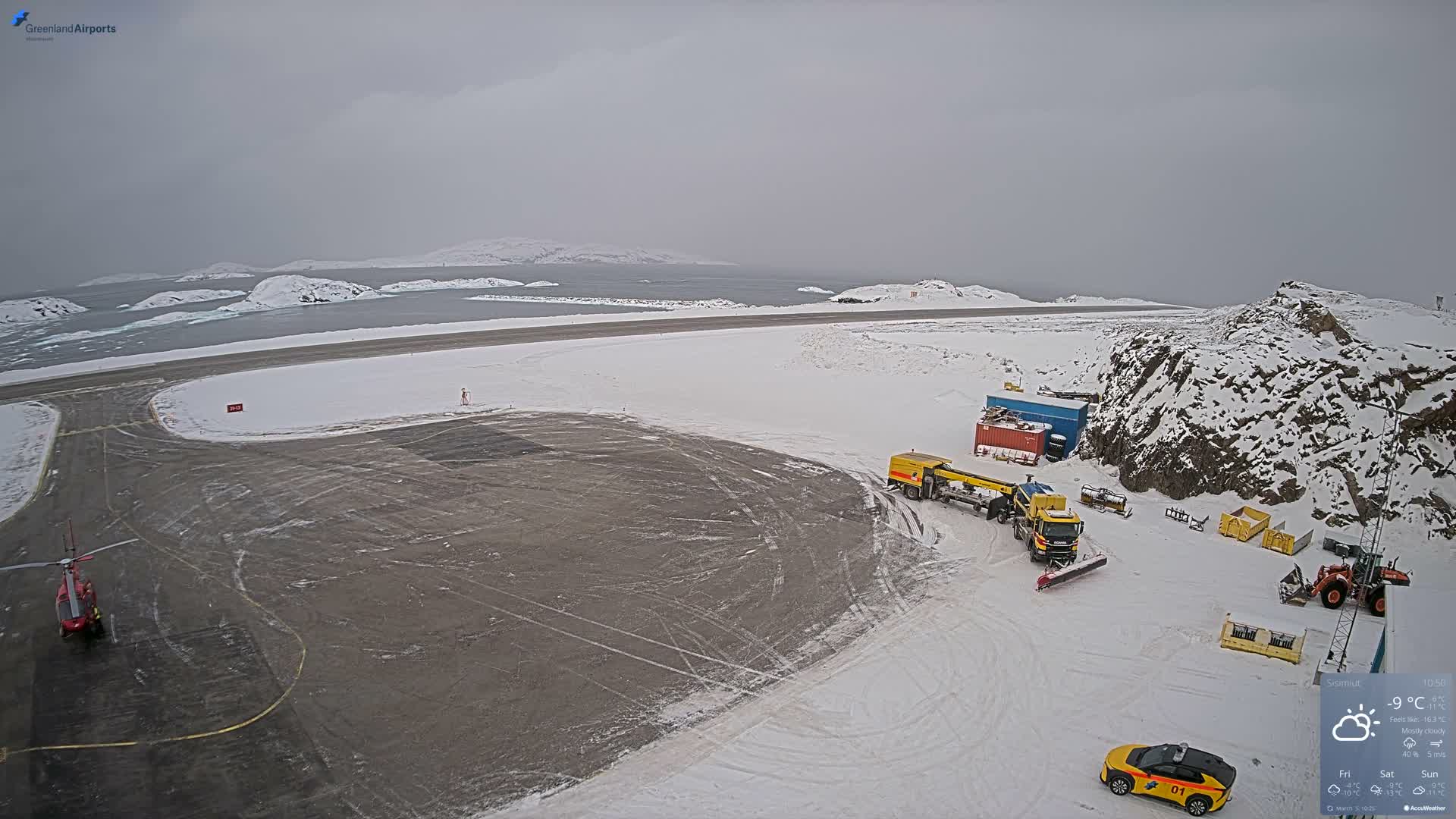 Sisimiut Airport Southwest Towards View Live Cam JHS / BGSS - Sisimiut, Qeqqata, Greenland, Denmark