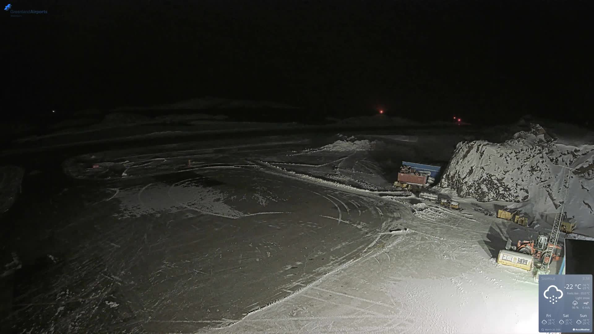 Sisimiut Airport Southwest Towards View Live Cam JHS / BGSS - Sisimiut, Qeqqata, Greenland, Denmark