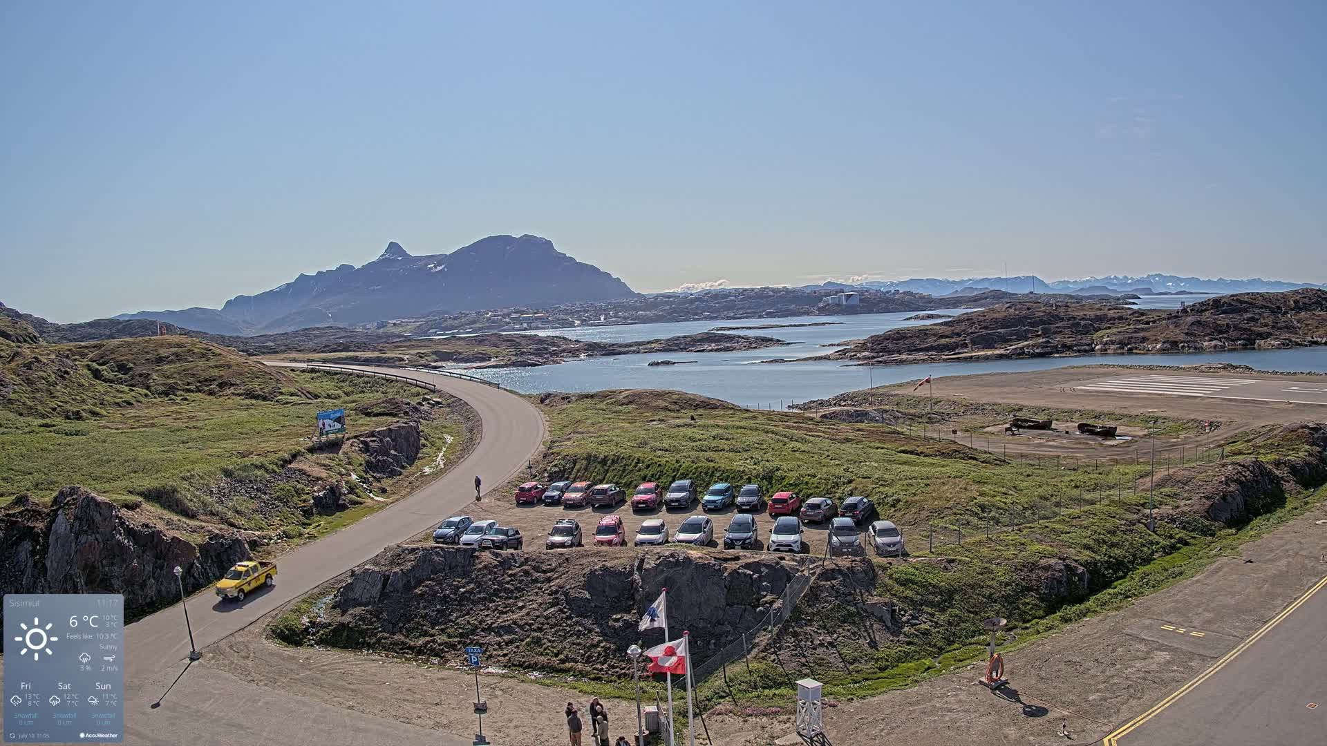 Sisimiut City & Sisimiut Airport Southeast Towards View Live Cam JHS / BGSS - Sisimiut, Qeqqata, Greenland, Denmark