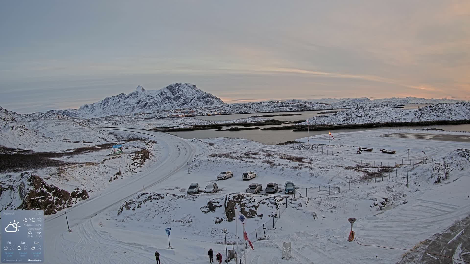 Sisimiut City & Sisimiut Airport Southeast Towards View Live Cam JHS / BGSS - Sisimiut, Qeqqata, Greenland, Denmark