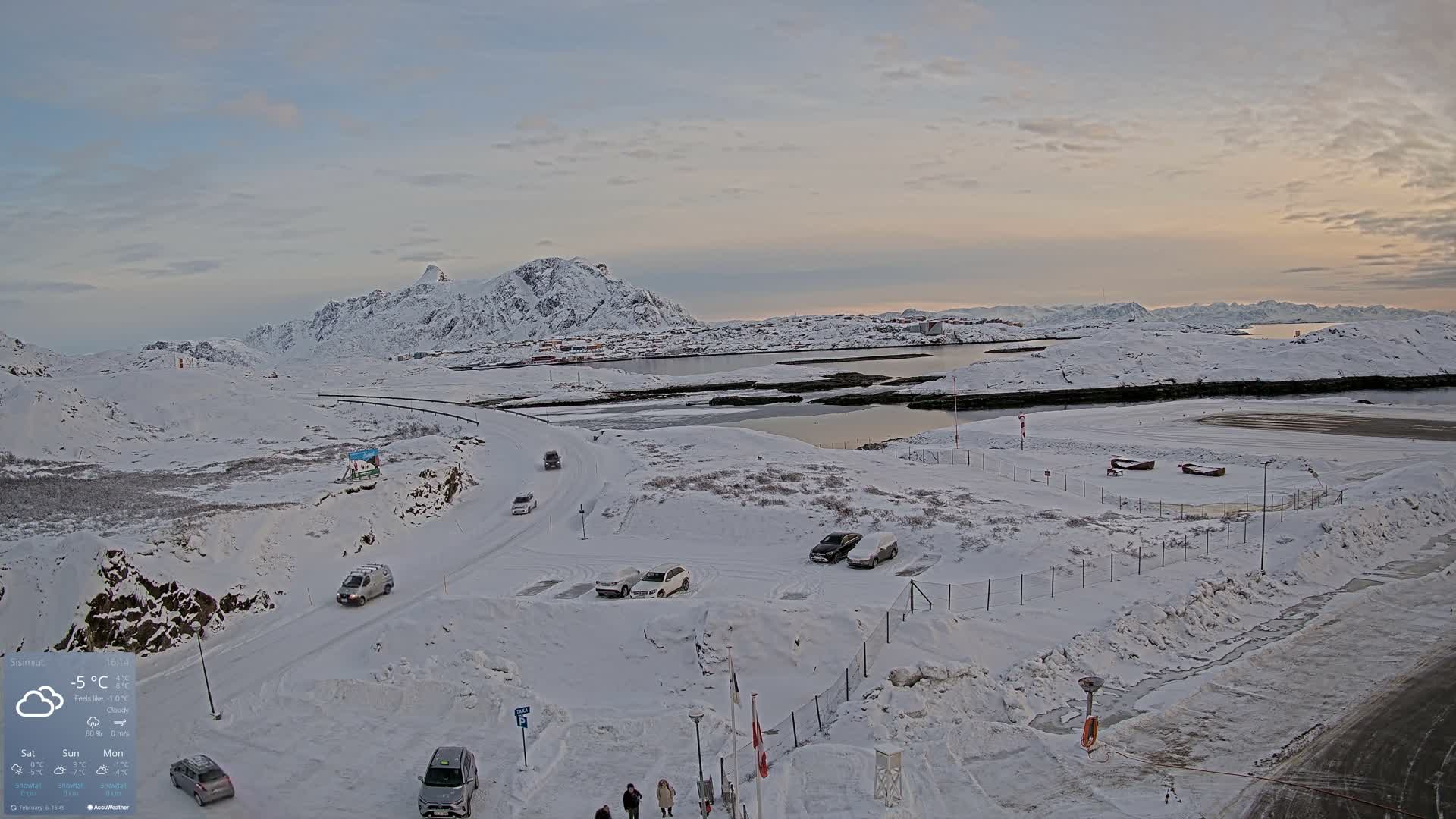 Sisimiut City & Sisimiut Airport Southeast Towards View Live Cam JHS / BGSS - Sisimiut, Qeqqata, Greenland, Denmark