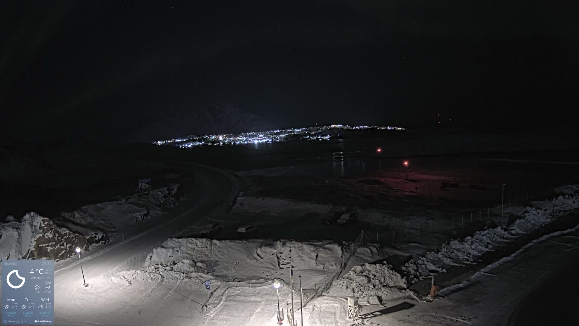 Sisimiut City & Sisimiut Airport Southeast Towards View Live Cam JHS / BGSS - Sisimiut, Qeqqata, Greenland, Denmark