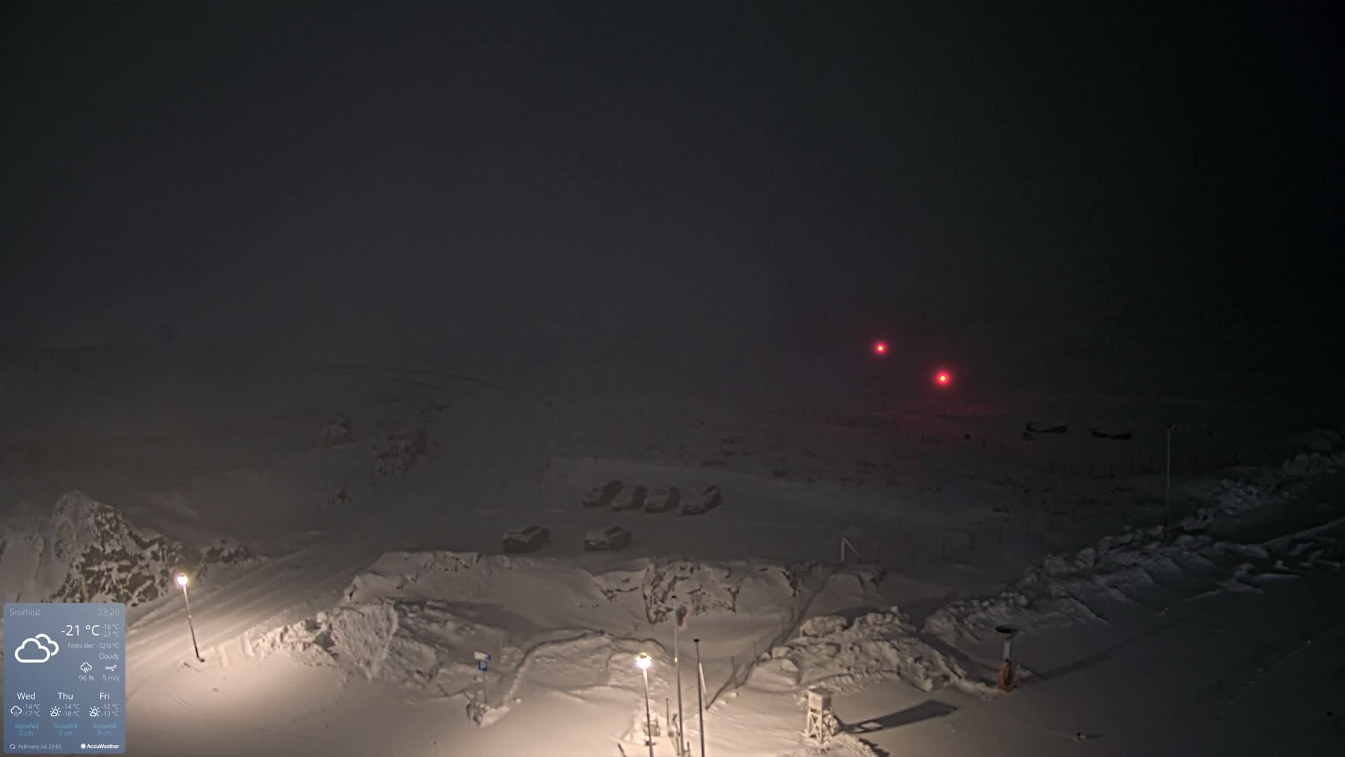 Sisimiut City & Sisimiut Airport Southeast Towards View Live Cam JHS / BGSS - Sisimiut, Qeqqata, Greenland, Denmark