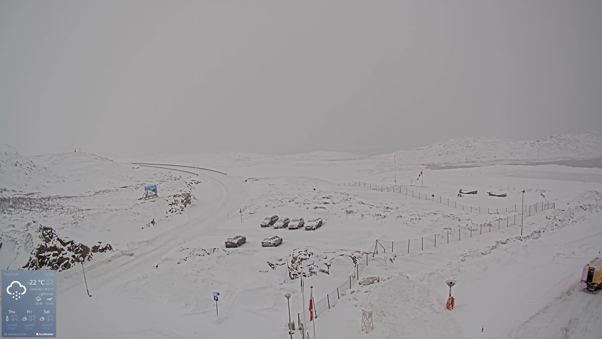 Sisimiut City & Sisimiut Airport Southeast Towards View Live Cam JHS / BGSS - Sisimiut, Qeqqata, Greenland, Denmark