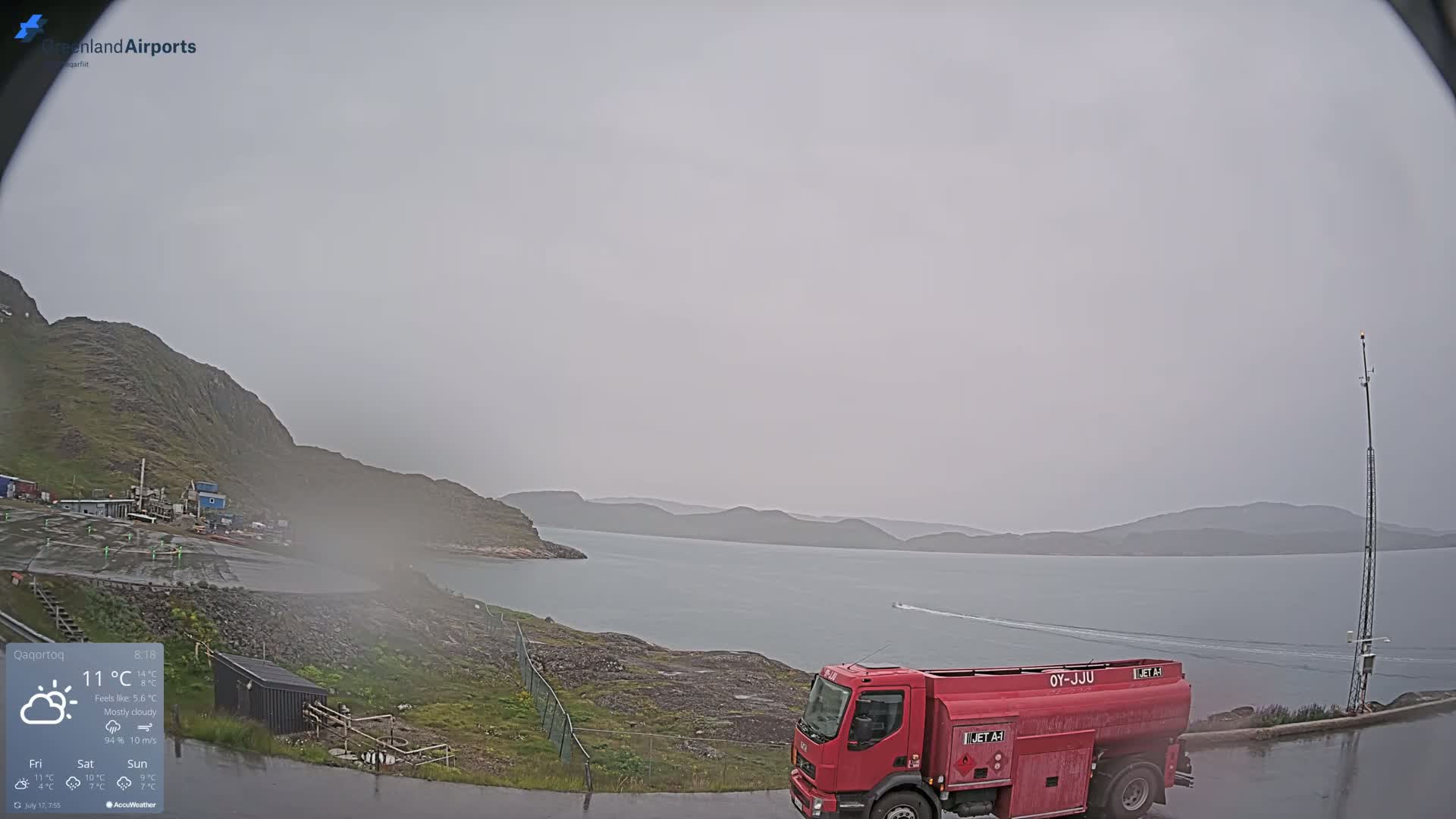 Qaqortoq Village & Mittarfik Qaqortoq Heliport Live Cam JJU / BGJH- Qaqortoq, Kujalleq, Greenland, Denmark