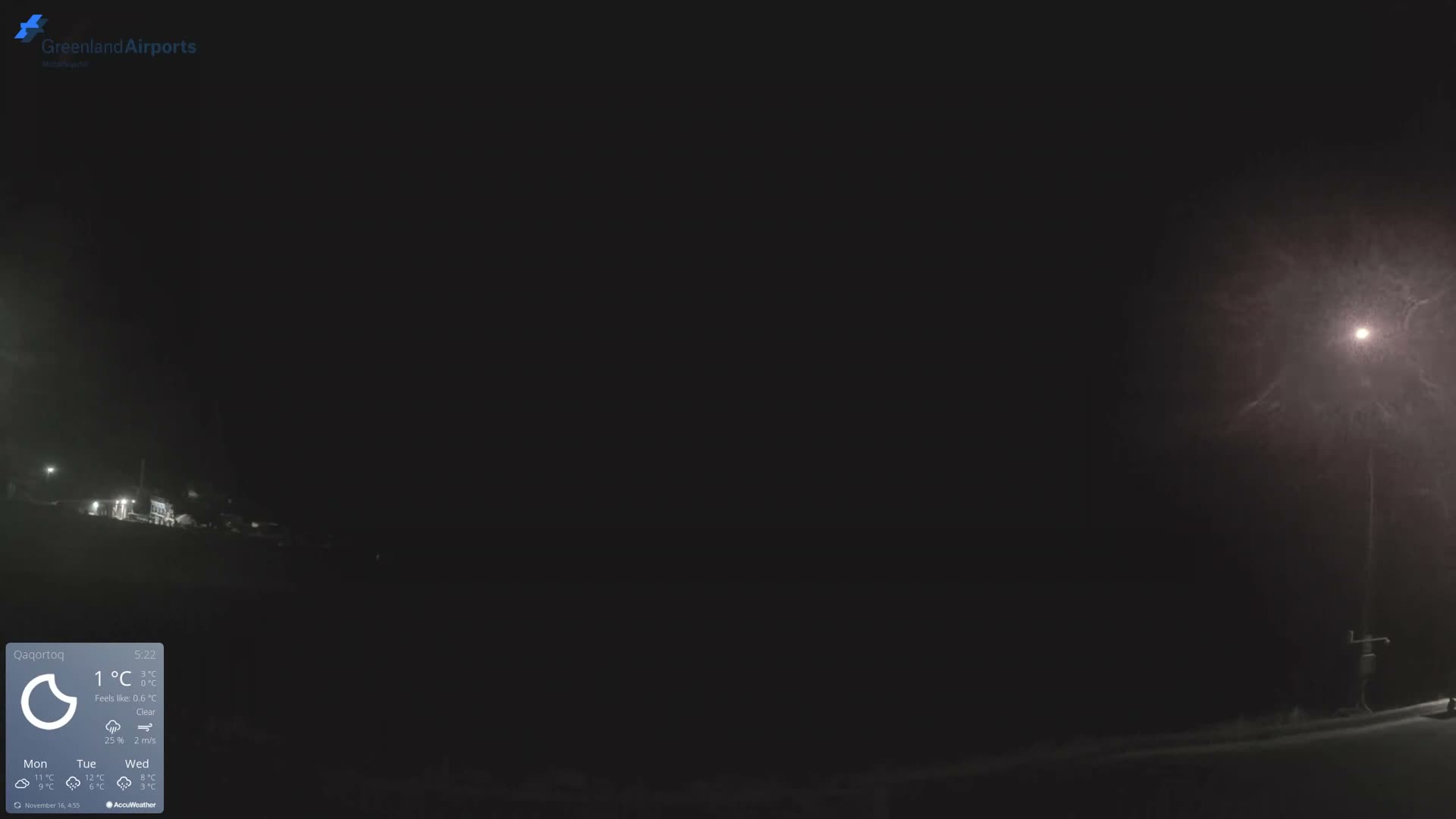 Qaqortoq Village & Mittarfik Qaqortoq Heliport Live Cam JJU / BGJH- Qaqortoq, Kujalleq, Greenland, Denmark