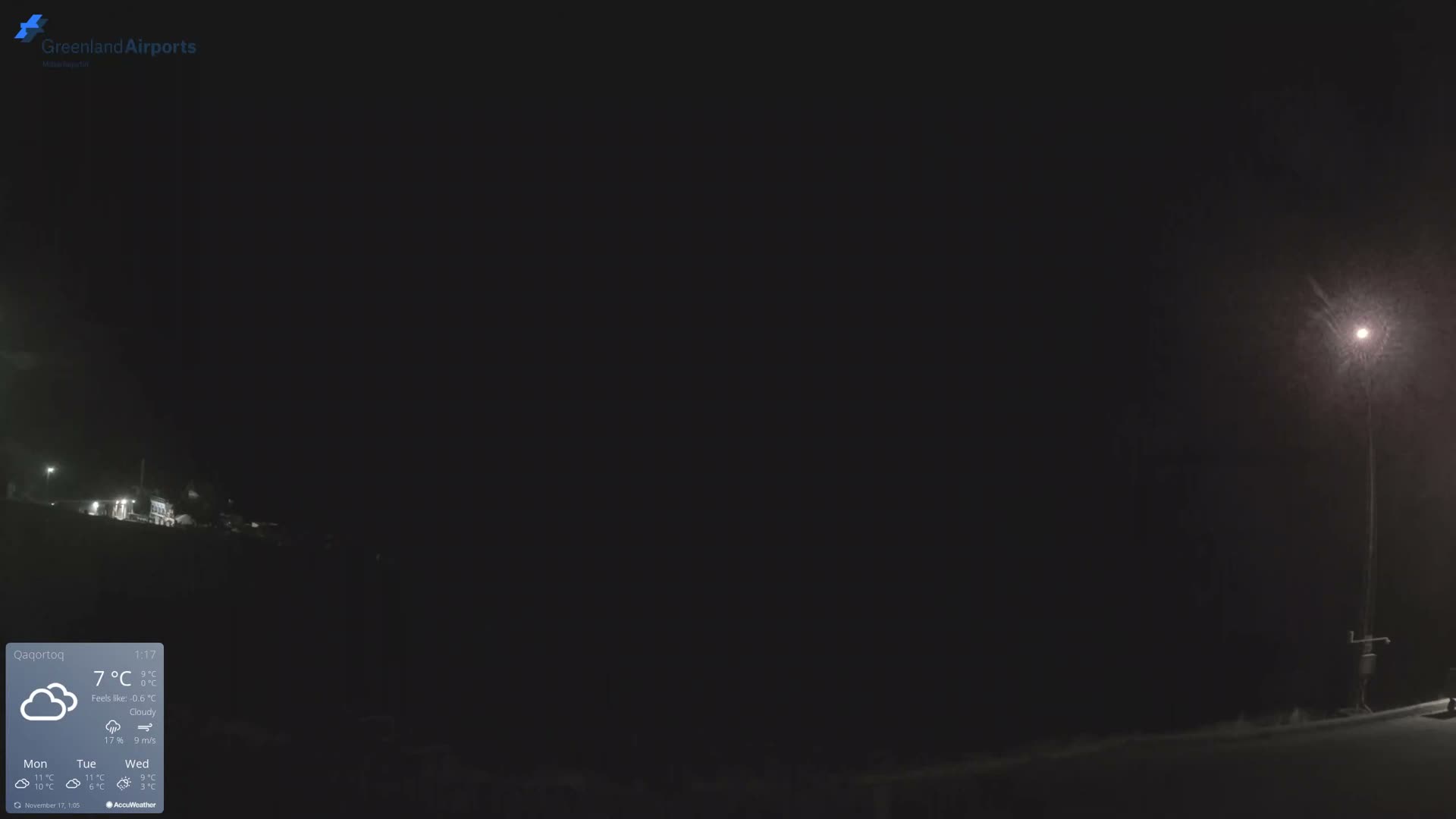 Qaqortoq Village & Mittarfik Qaqortoq Heliport Live Cam JJU / BGJH- Qaqortoq, Kujalleq, Greenland, Denmark