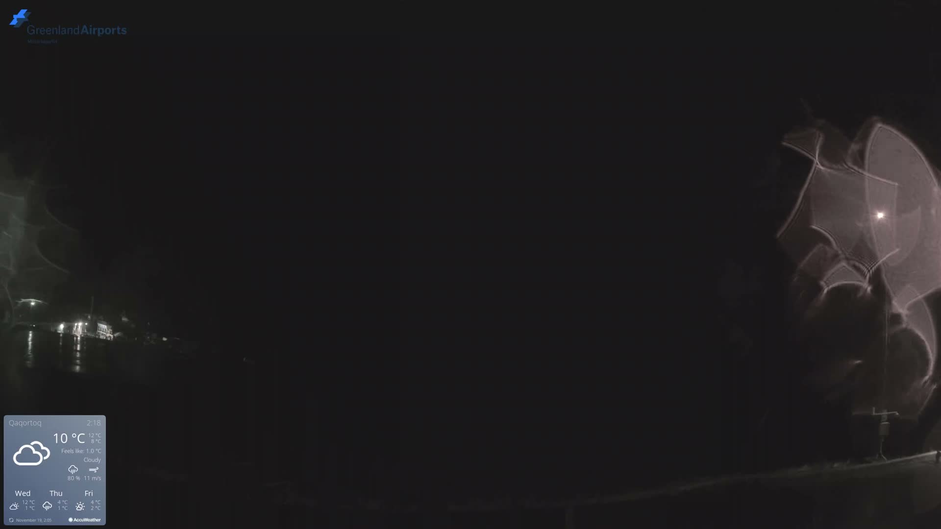 Qaqortoq Village & Mittarfik Qaqortoq Heliport Live Cam JJU / BGJH- Qaqortoq, Kujalleq, Greenland, Denmark