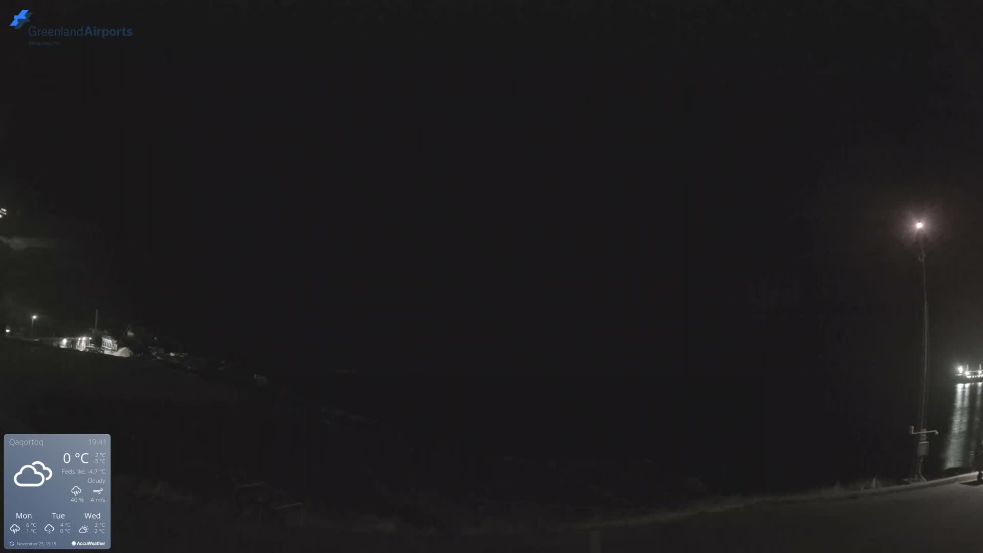 Qaqortoq Village & Mittarfik Qaqortoq Heliport Live Cam JJU / BGJH- Qaqortoq, Kujalleq, Greenland, Denmark