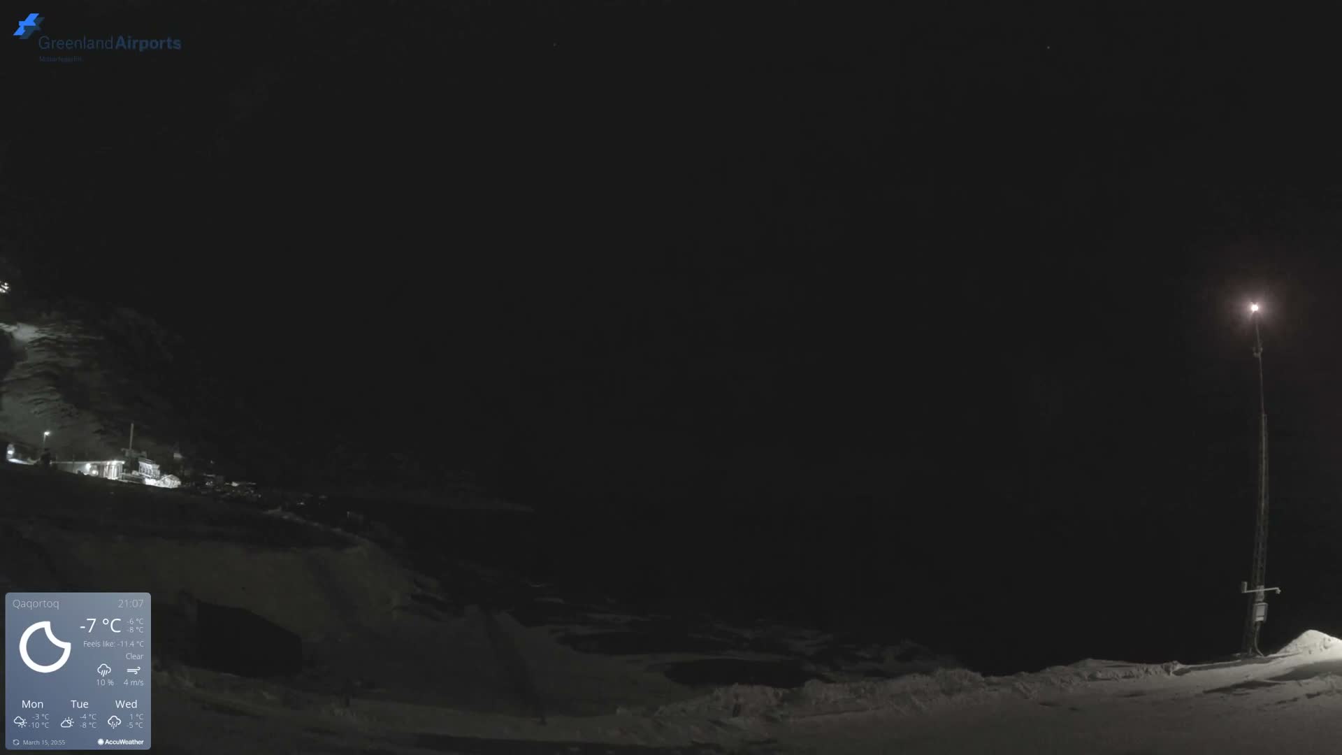 Qaqortoq Village & Mittarfik Qaqortoq Heliport Live Cam JJU / BGJH- Qaqortoq, Kujalleq, Greenland, Denmark