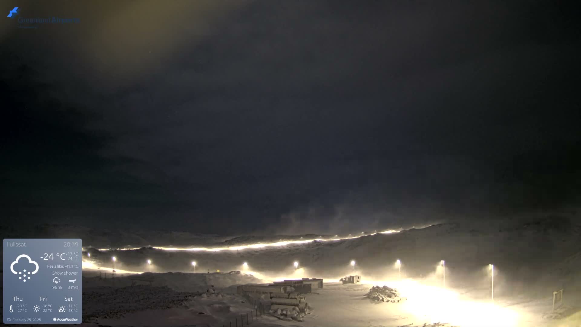 Ilulissat Airport South Gate View Live Cam JAV / BGJN - Ilulissat, Avannaata, Greenland, Denmark