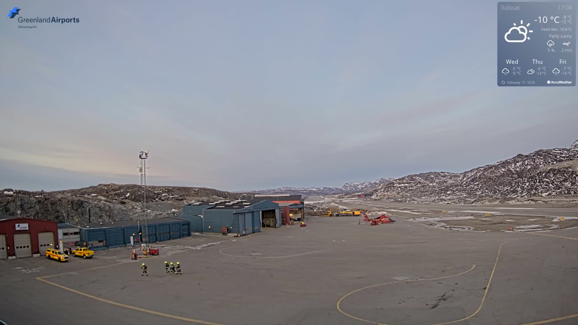 Mittarfik Ilulissat Airport North Towards View Live Cam JAV / BGJN - Ilulissat, Avannaata, Greenland, Denmark