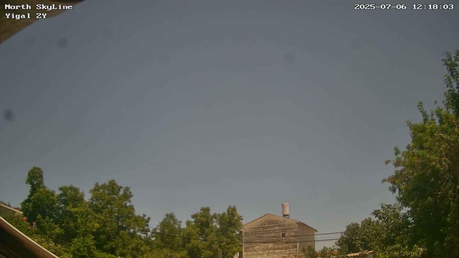 Zikhron Ya'akov, North Towards Skyview from Yigal Street (Missile Spotting) Live Cam - Hadera, Haifa, Israel